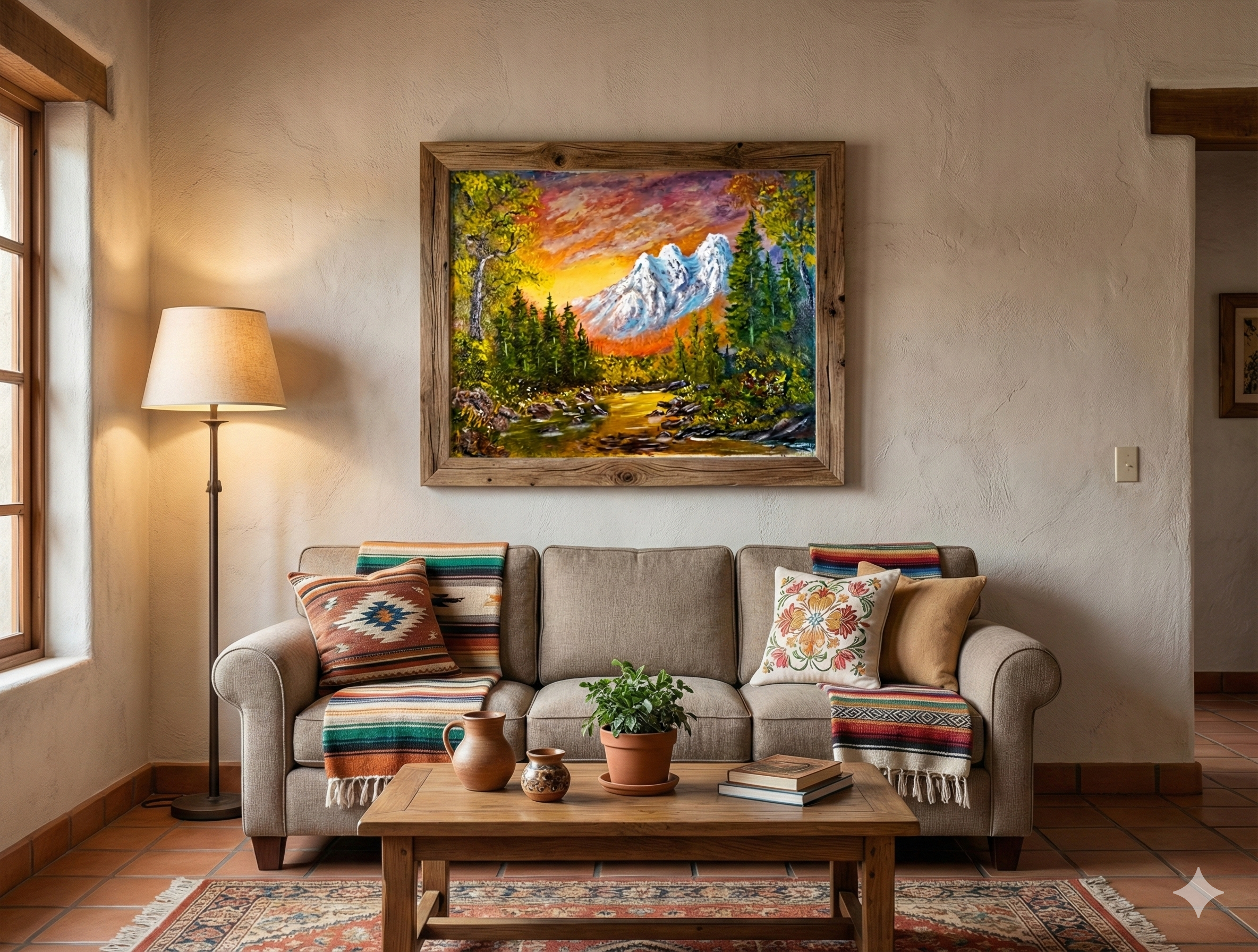 "Atardecer en las montañas" - MX Original Painting