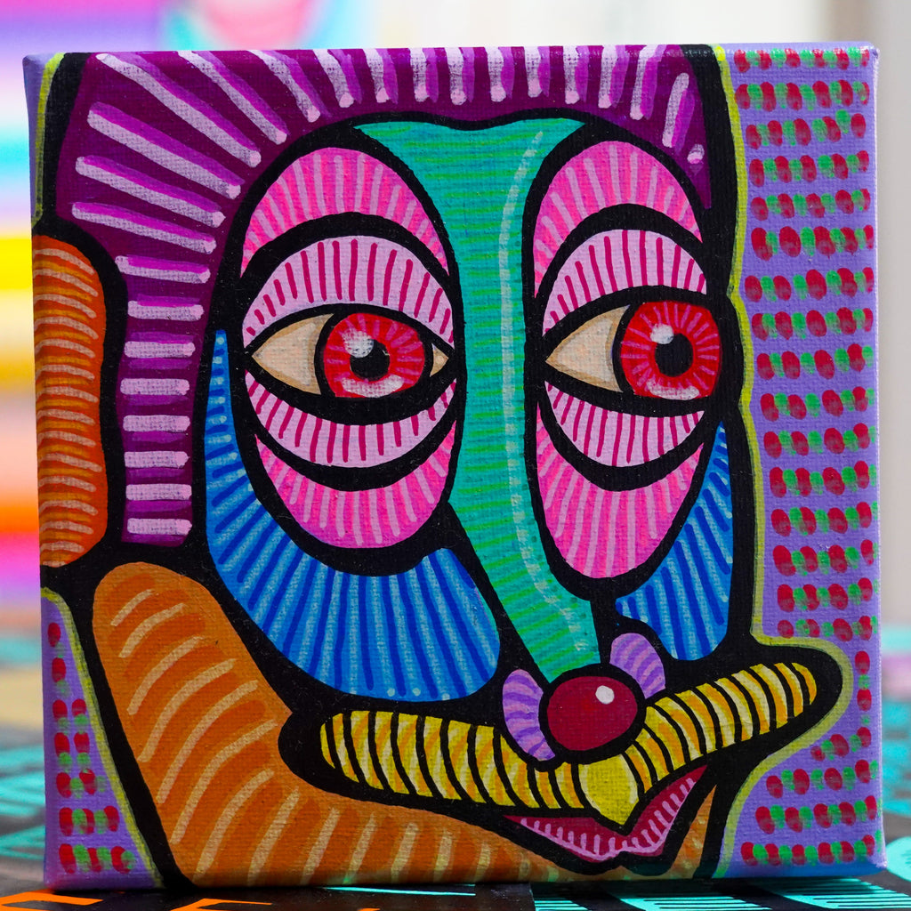"Rostro Zoom 2" - Framed MX Original Painting