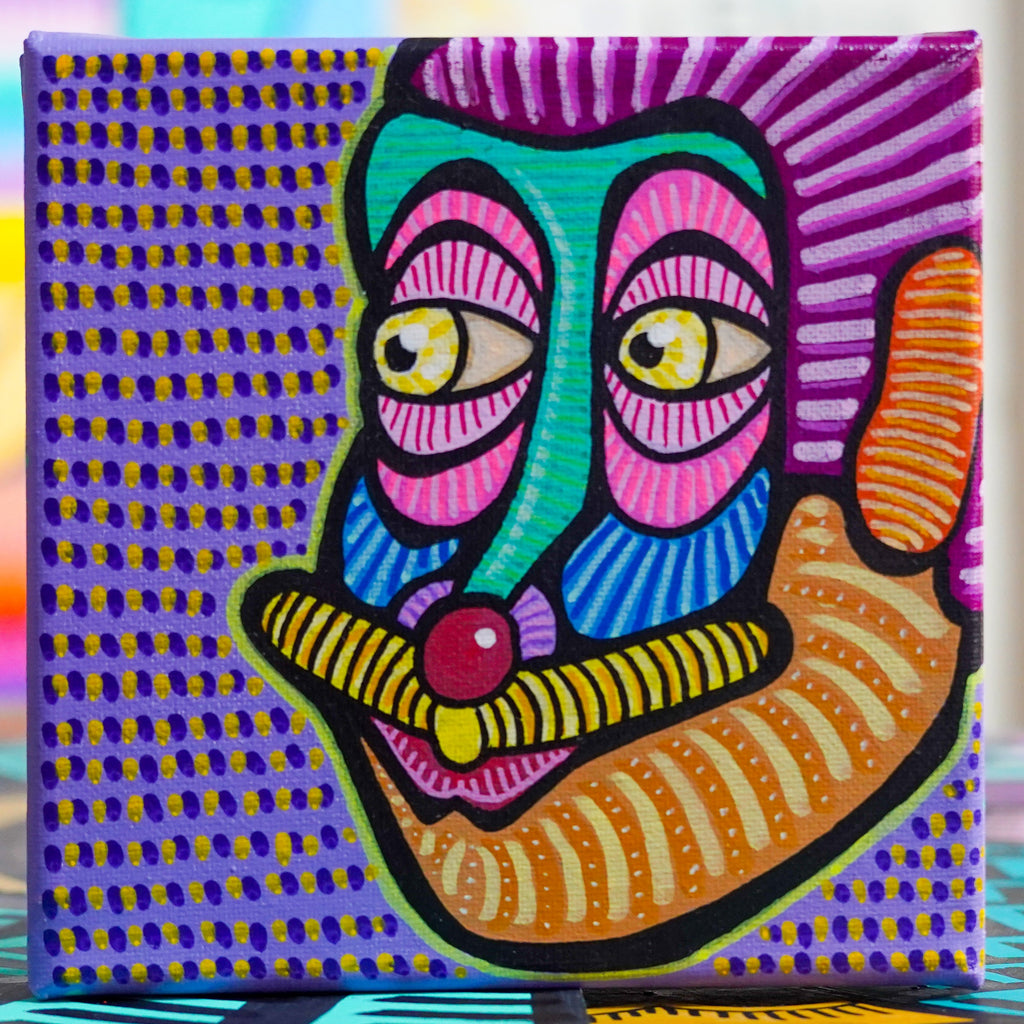 "Rostro Zoom 1" - Framed MX Original Painting