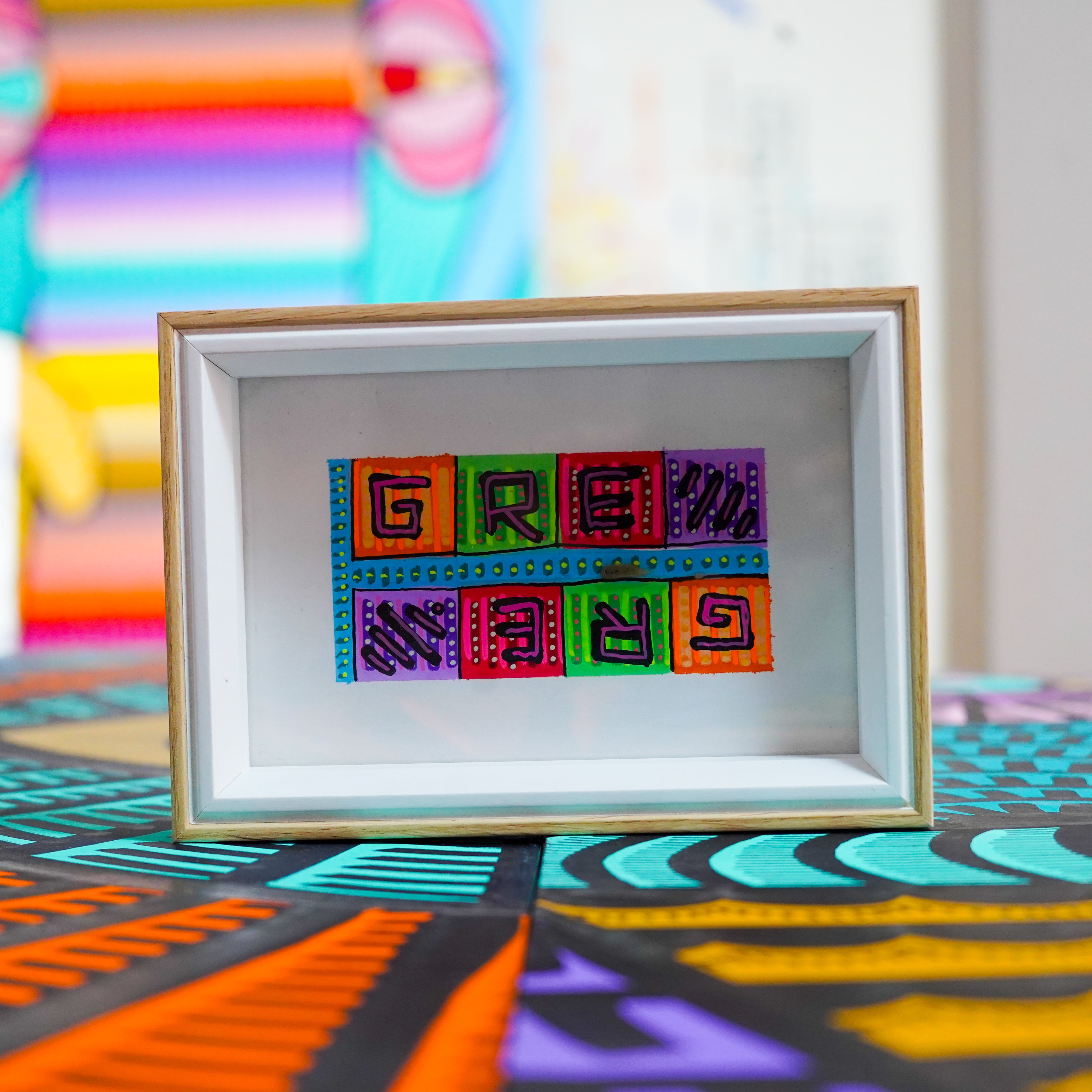 "GRE GRE" - Framed MX Original Painting