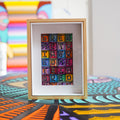 "GREO METR IAGR" - Framed MX Original Painting