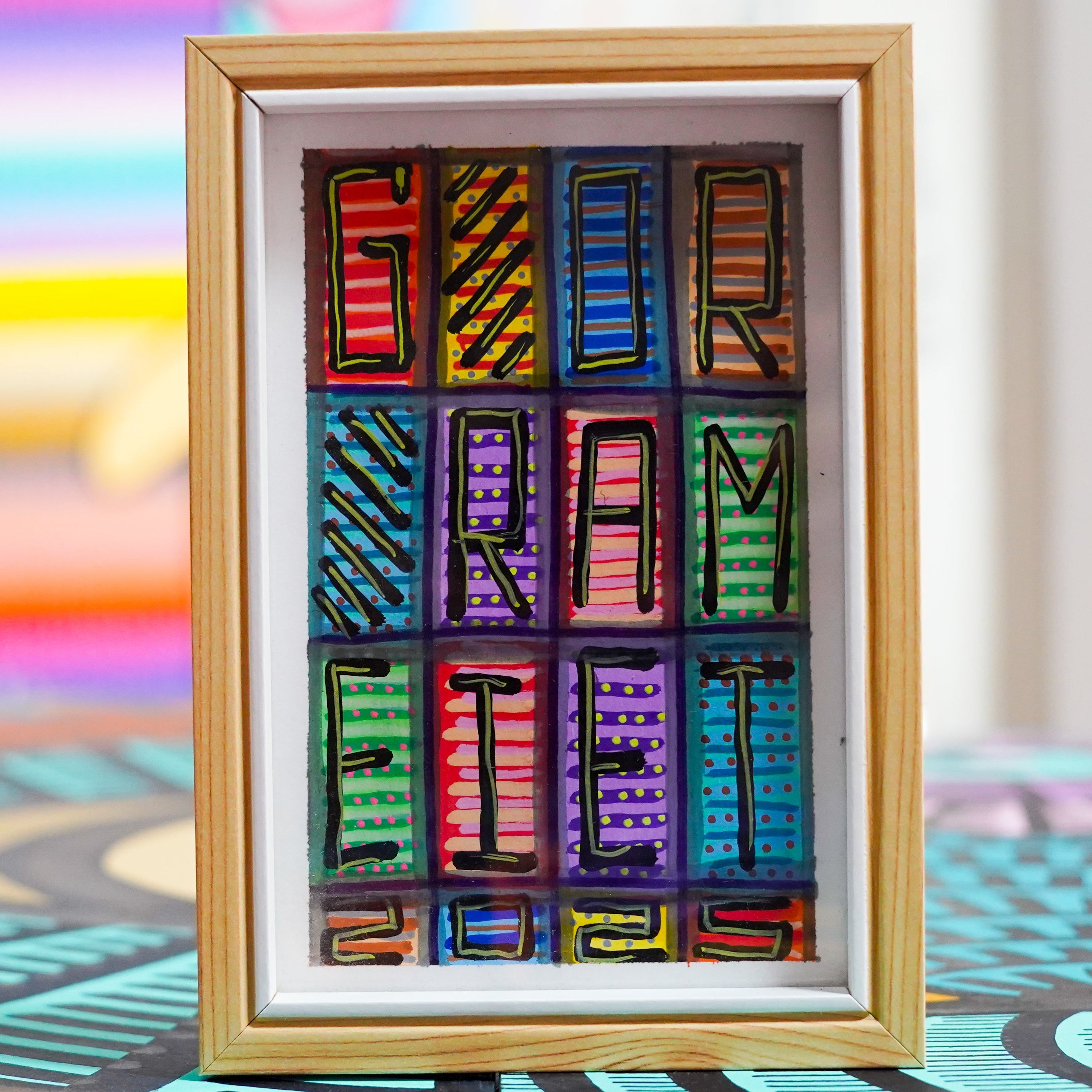 "GXE" - Framed MX Original Painting