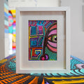 "GRE Medio rostro" - Framed MX Original Painting