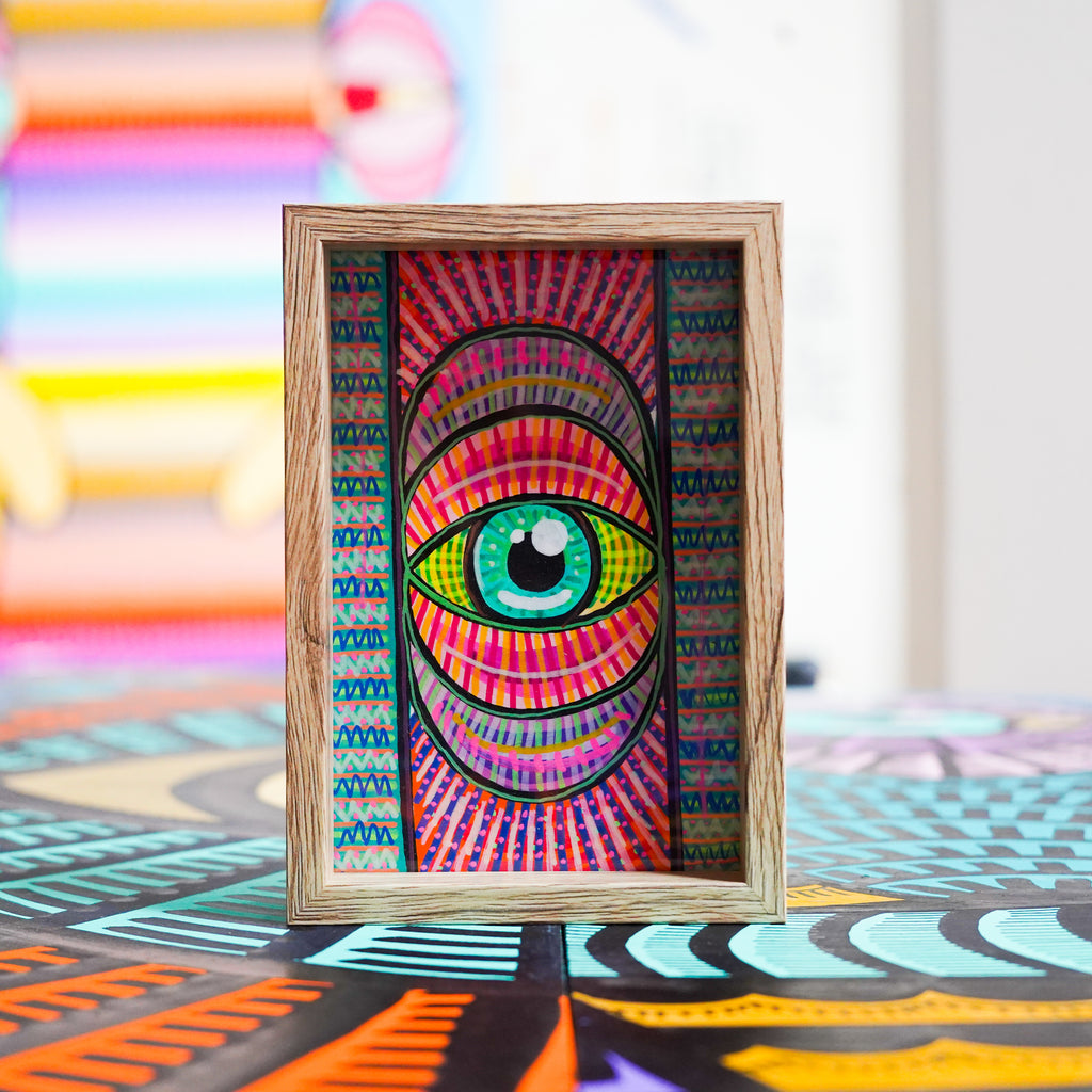 "Ojo 2" - Framed MX Original Painting