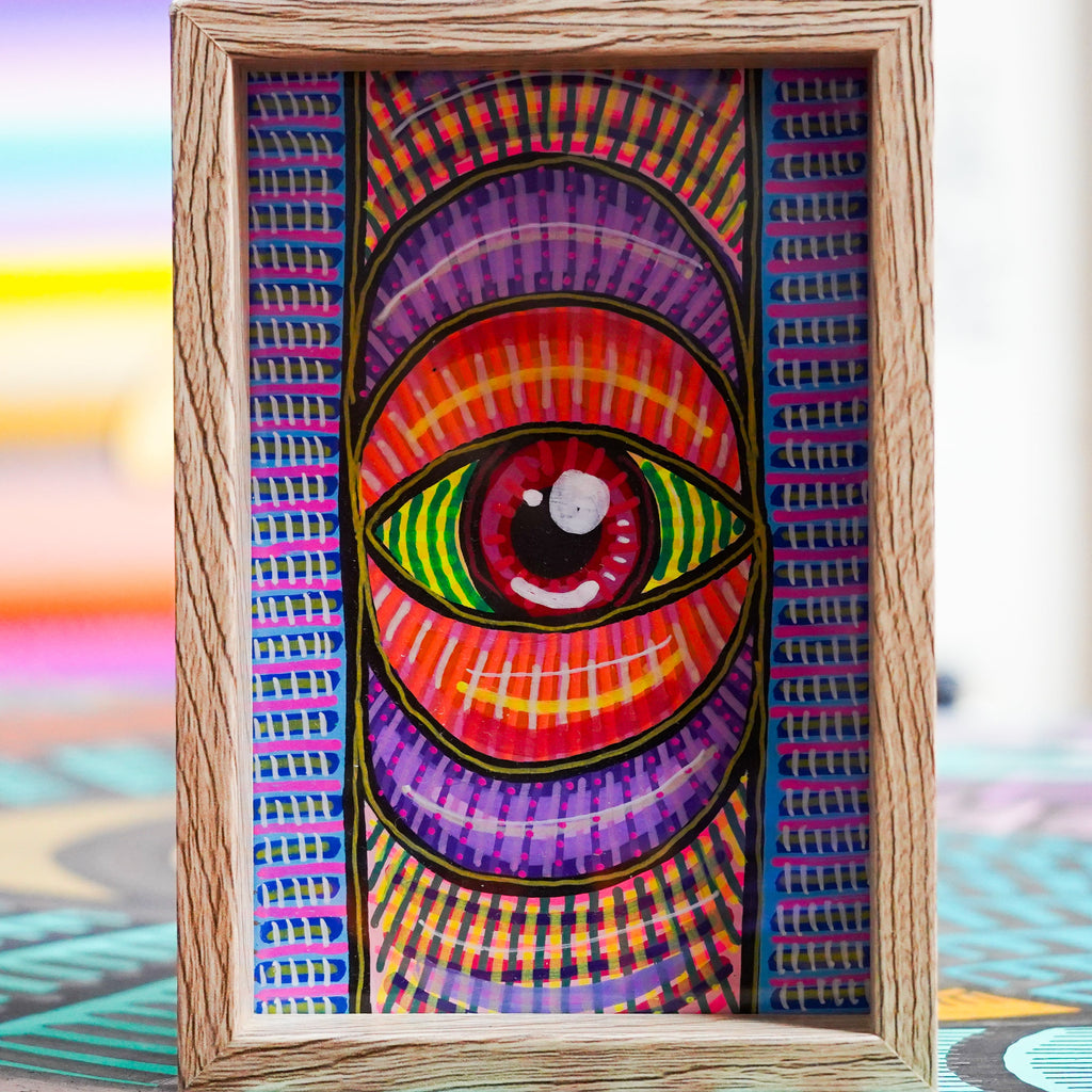 "Ojo 3" - Framed MX Original Painting