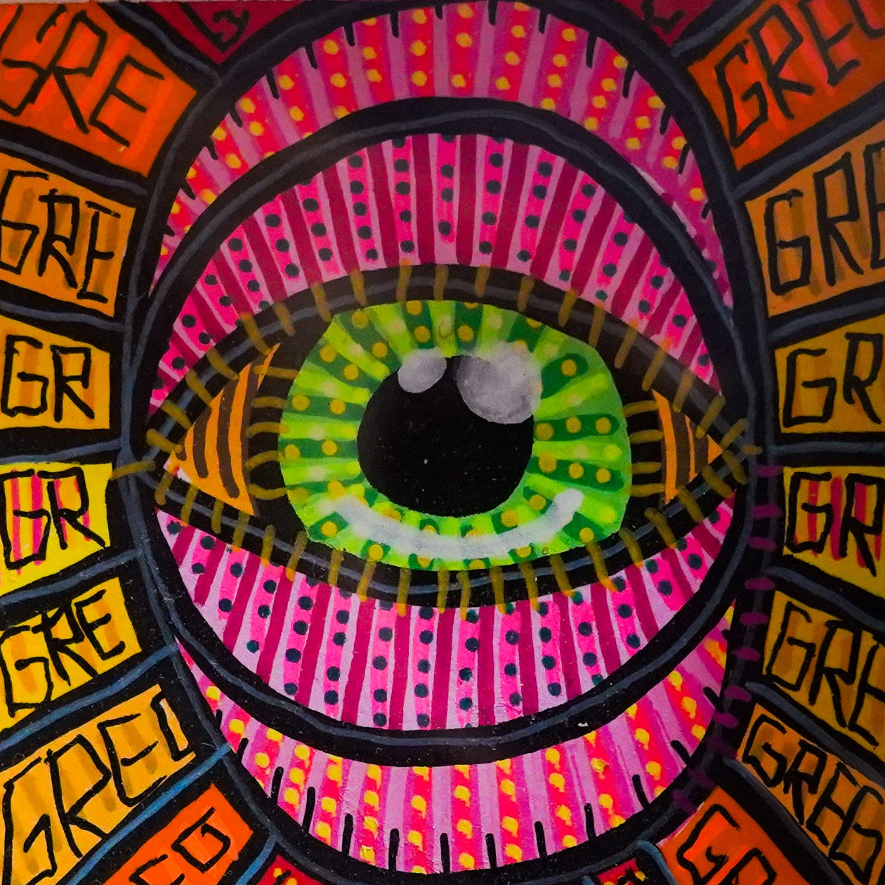 "Ojo 1" - Framed MX Original Painting