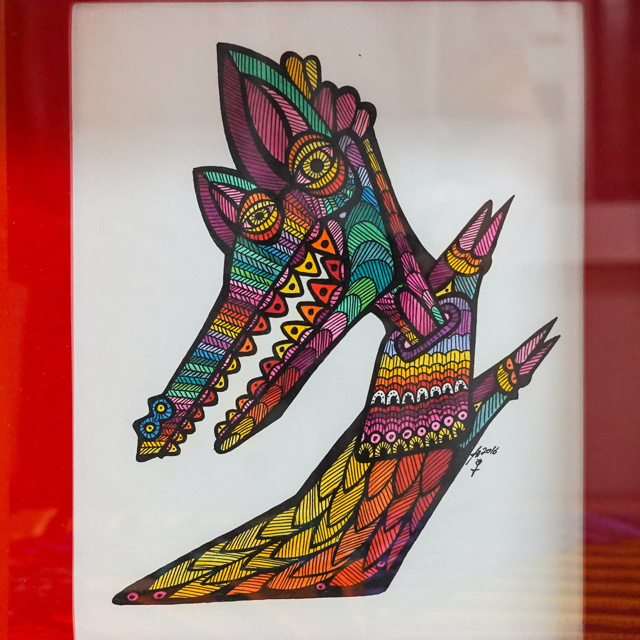 "Alebrije 2" - Framed MX Original Painting