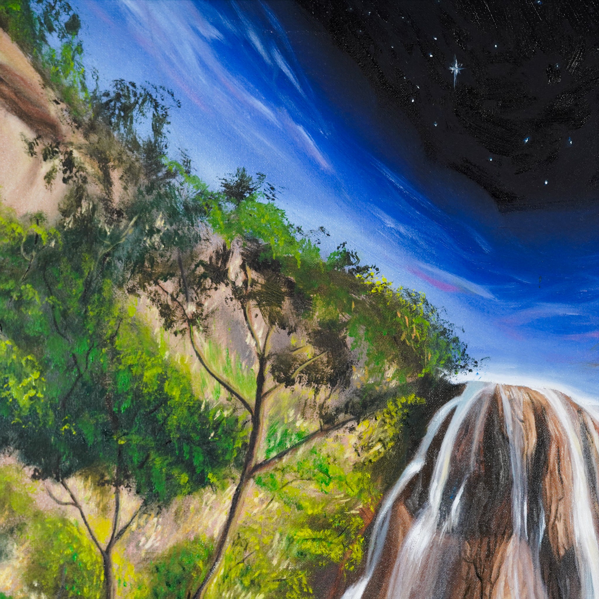 "La Cola de Caballo desde el Reino invisible" - MX Original Painting