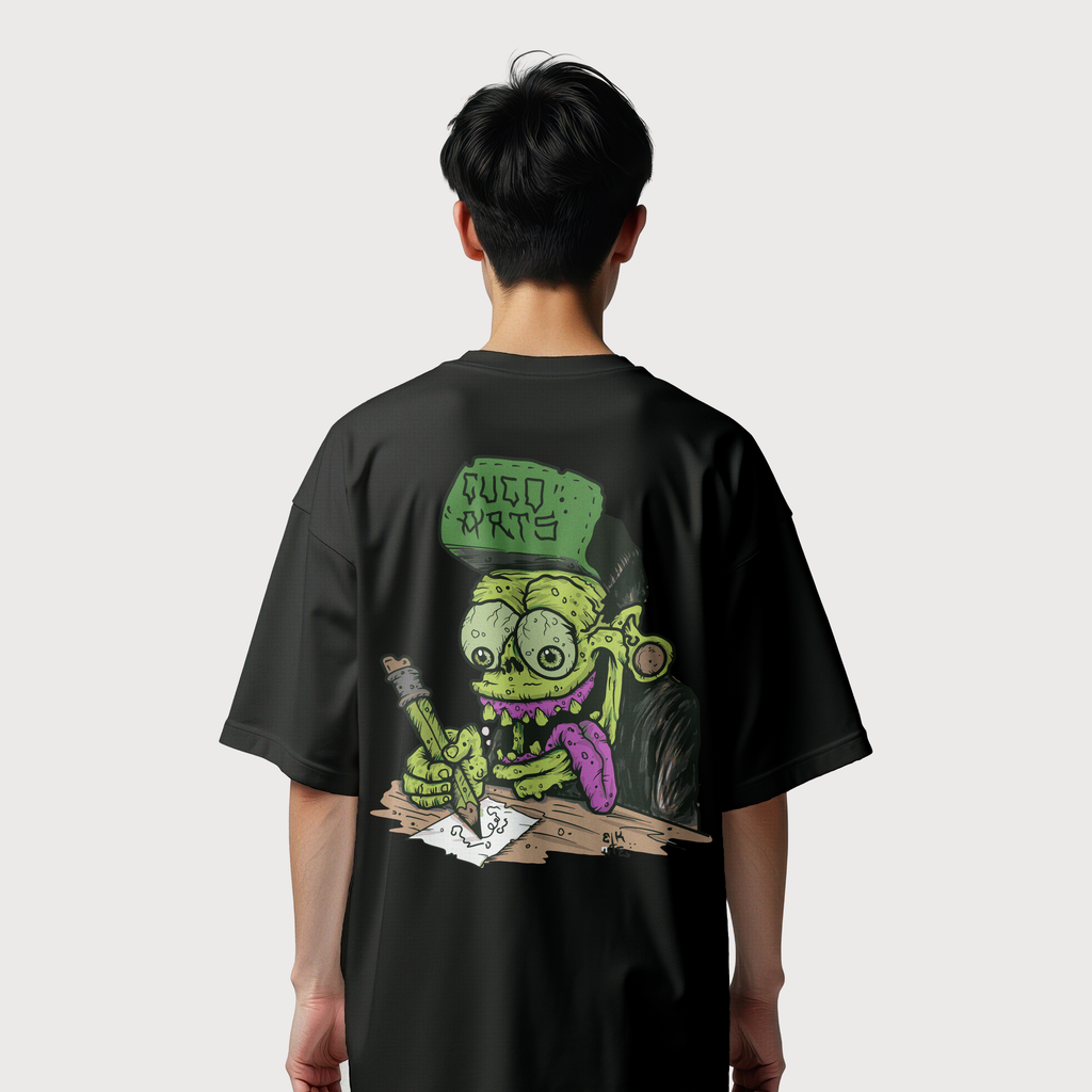 Cuco Arts “Sketch Freak” Graphic Tee – Black Euro Cotton Shirt