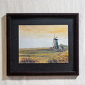 Pintura de un molino de viento en Holanda