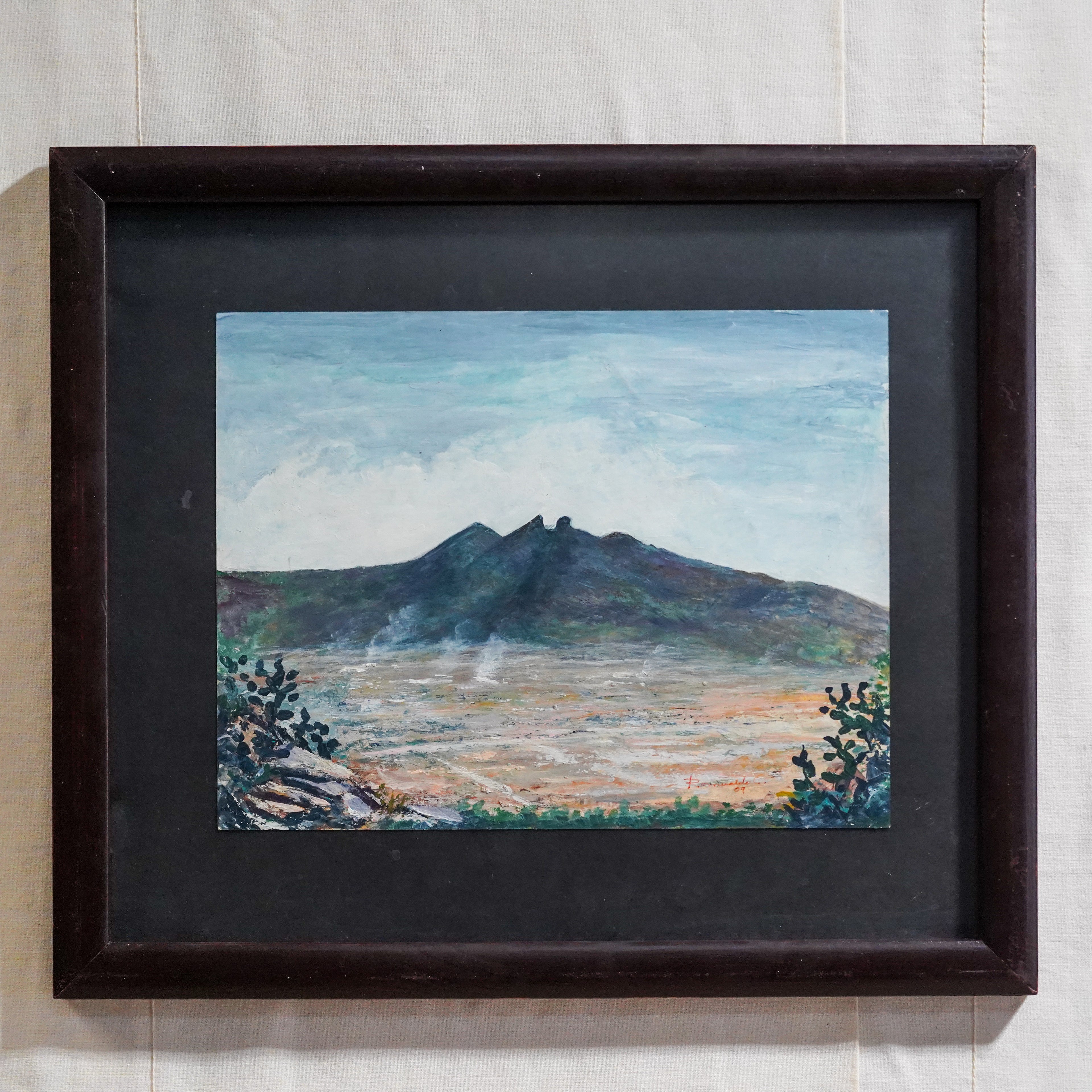 Pintura de paisaje de Monterrey