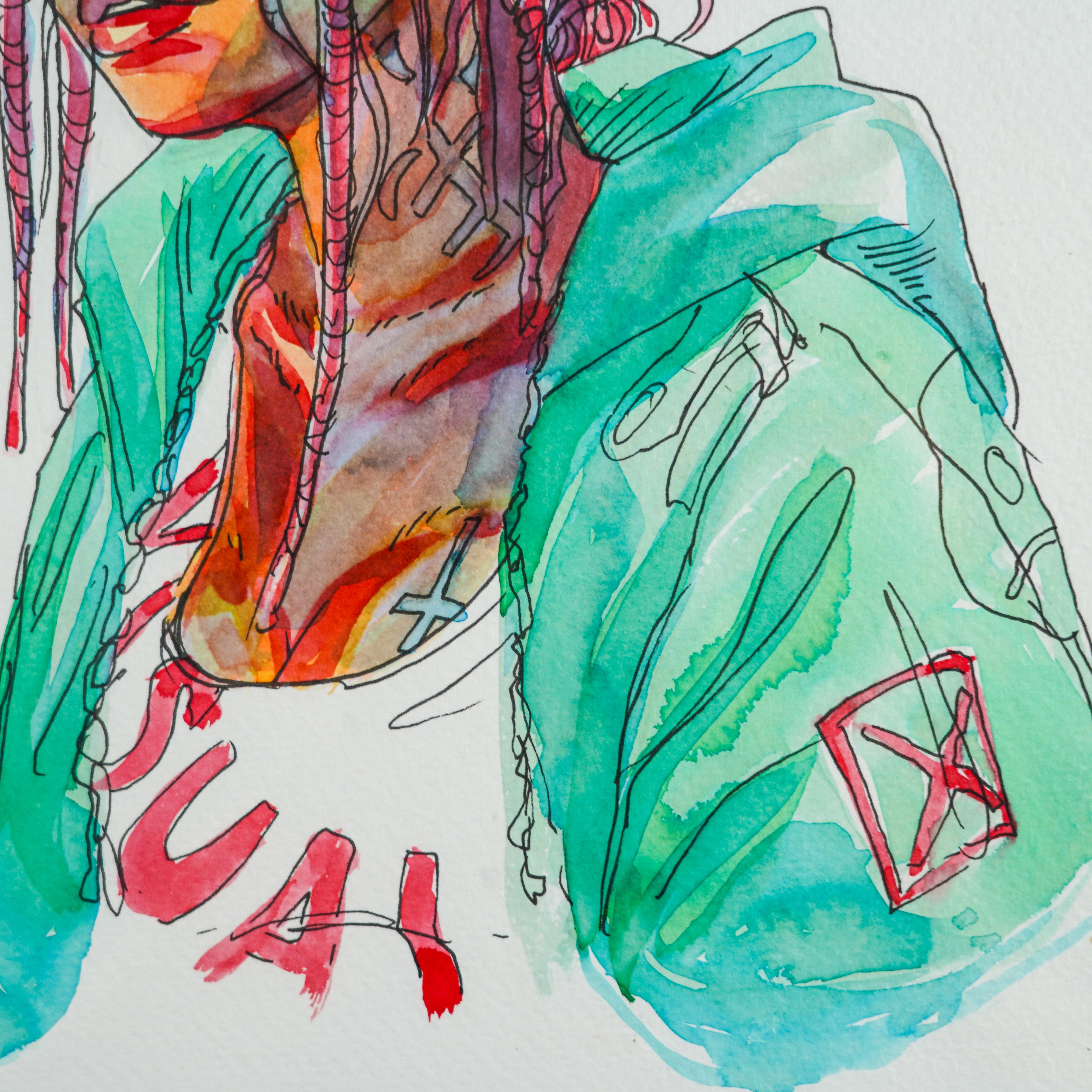 "Demonio Ciberpunk" - MX Original Painting