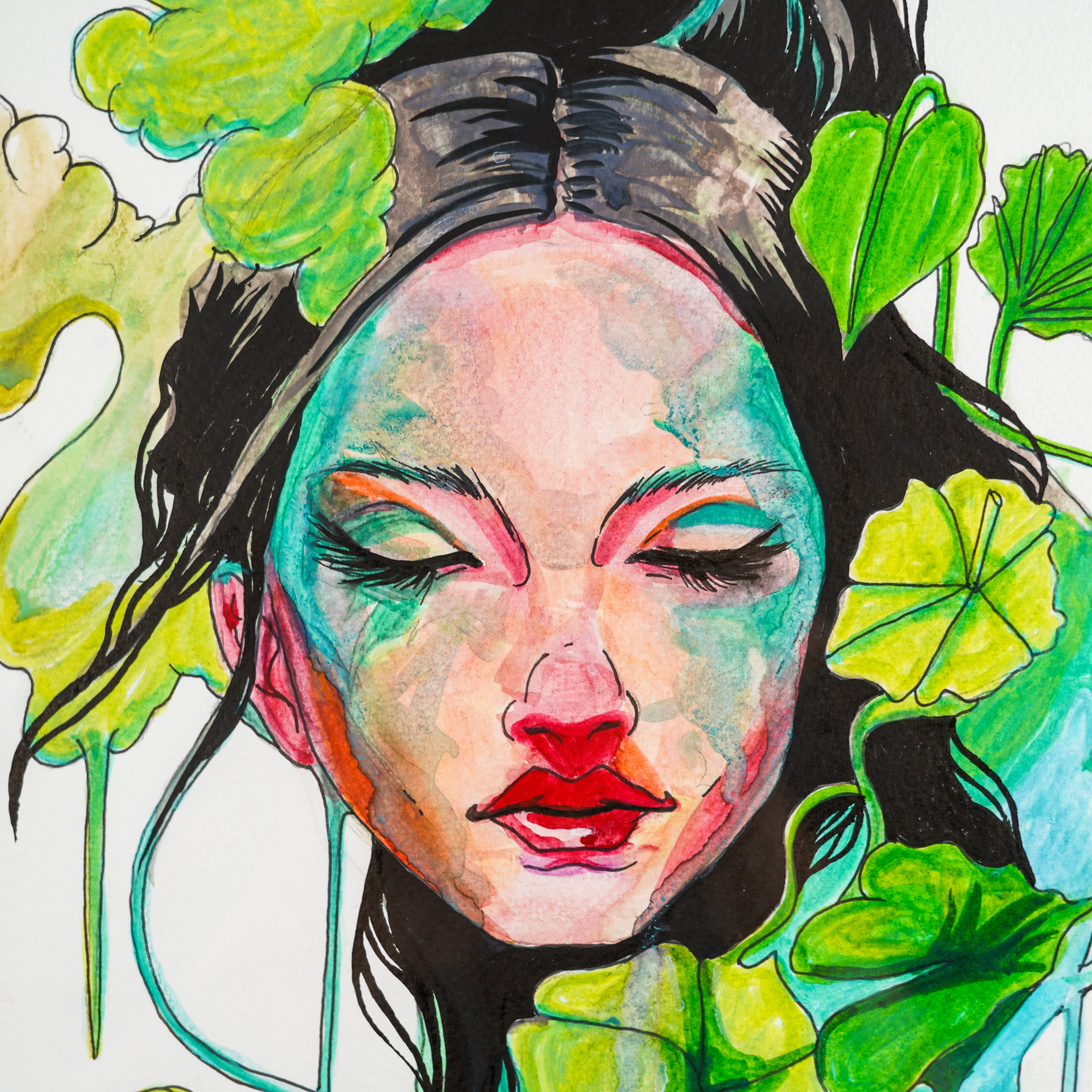 "Mujer acuarela" - MX Original Painting