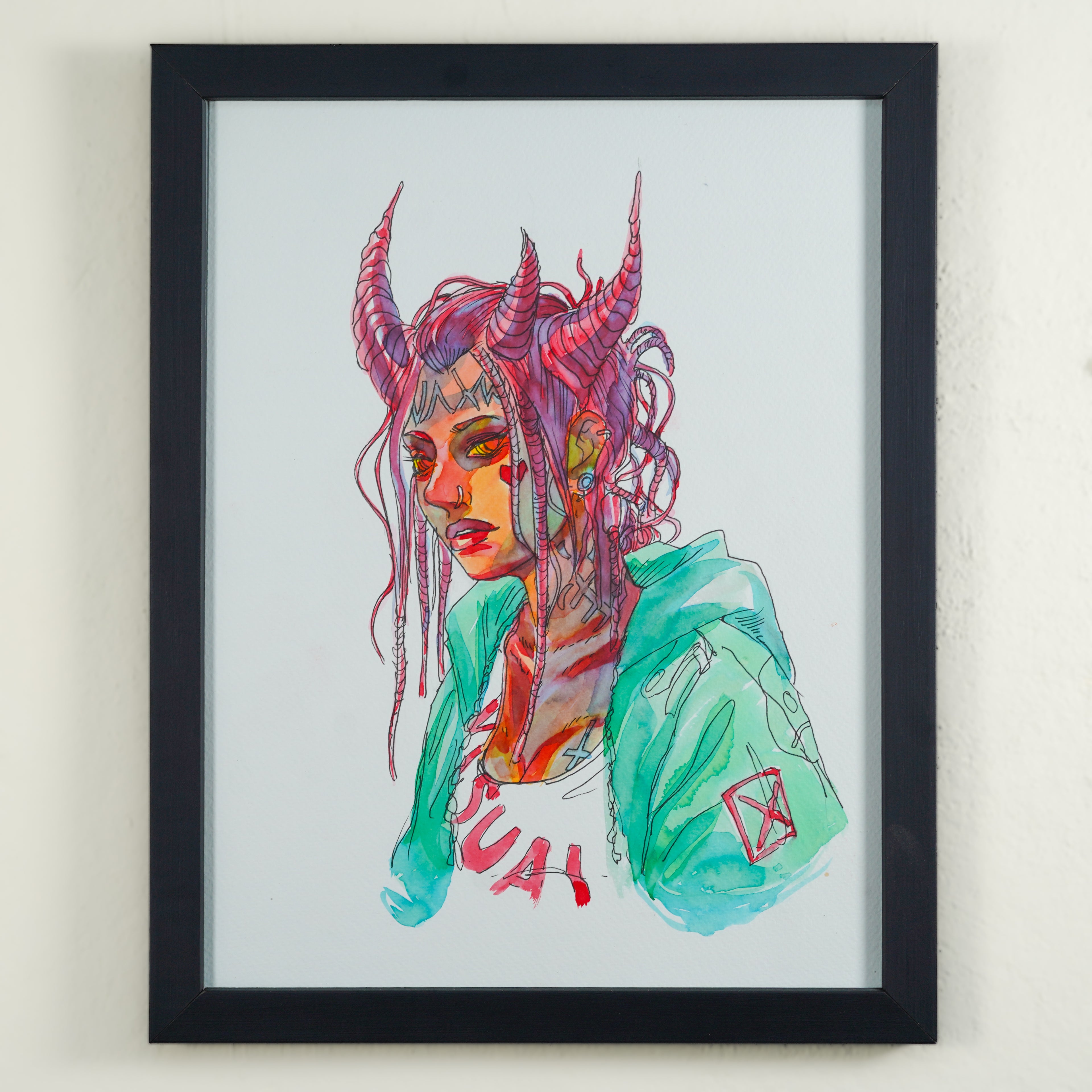 "Demonio Ciberpunk" - MX Original Painting