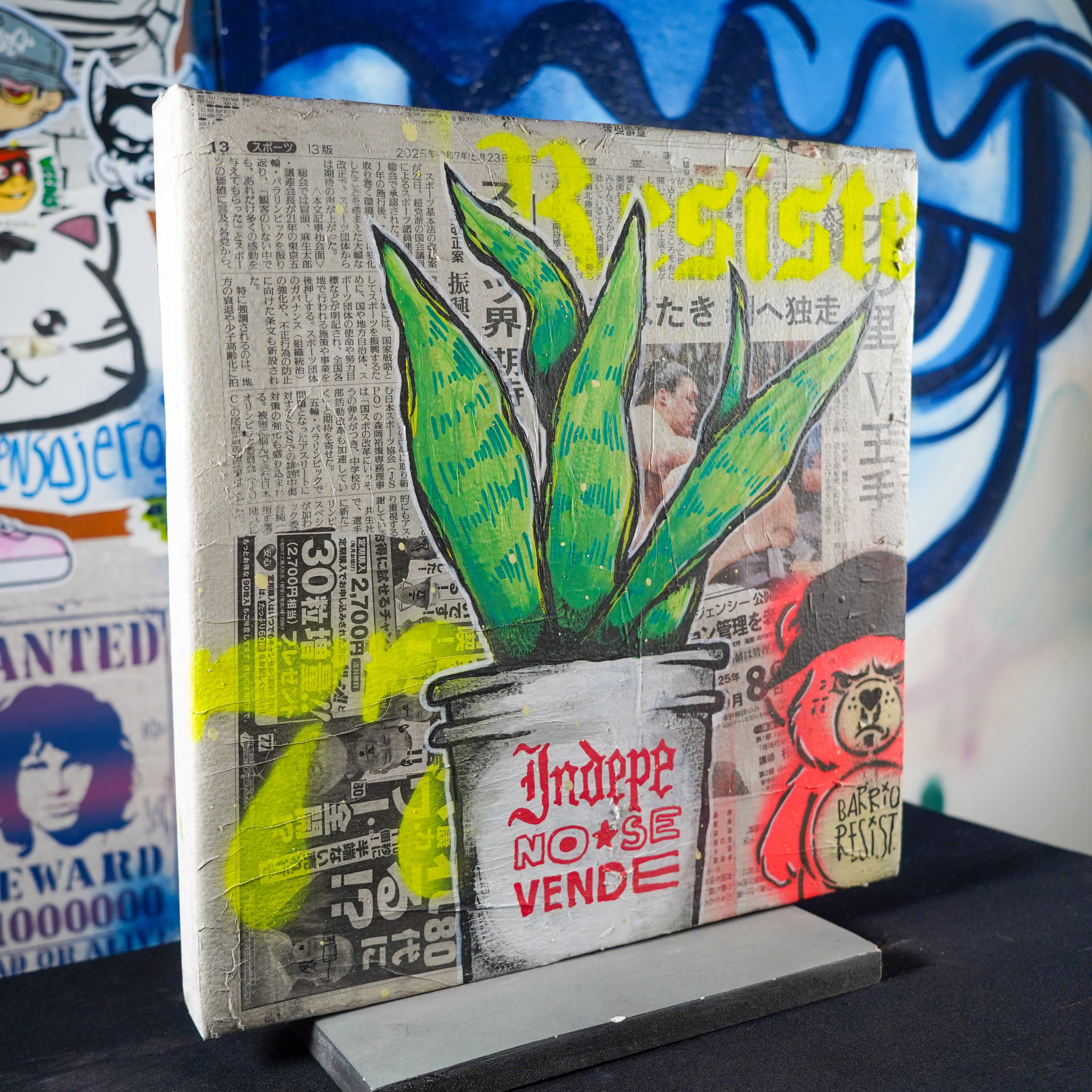 "Maceta Resis77e" - MX Original Street Art