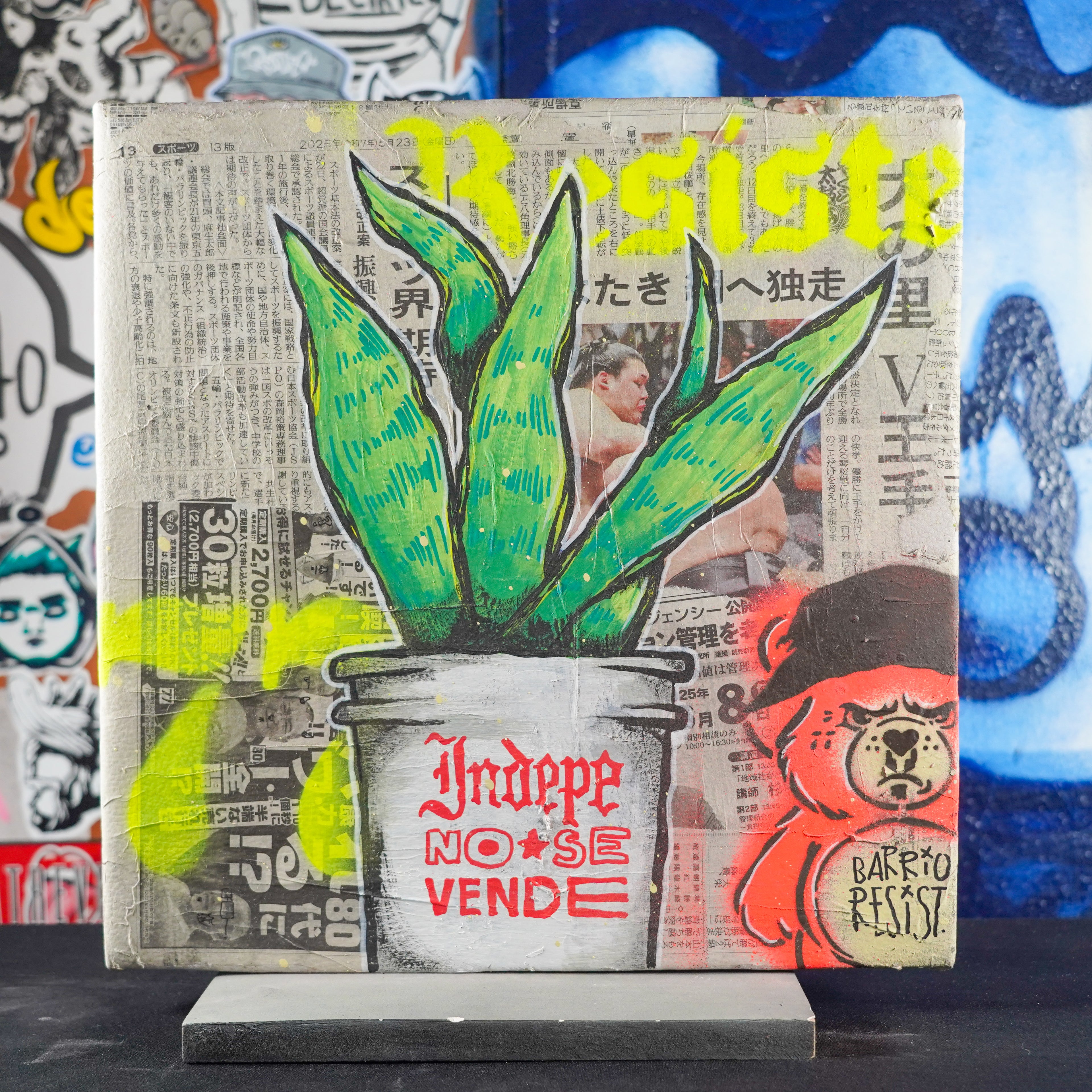 "Maceta Resis77e" - MX Original Street Art