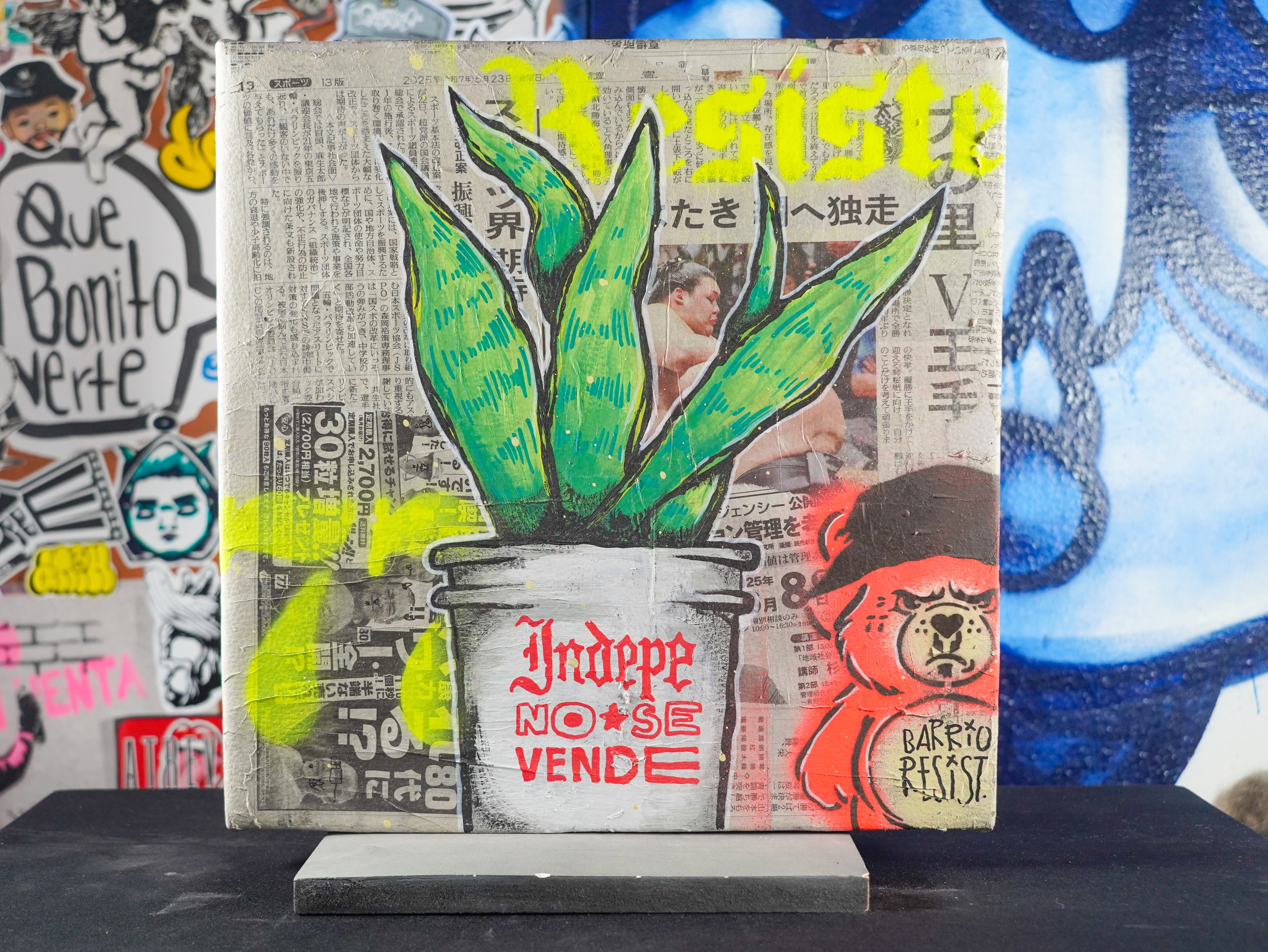 "Maceta Resis77e" - MX Original Street Art