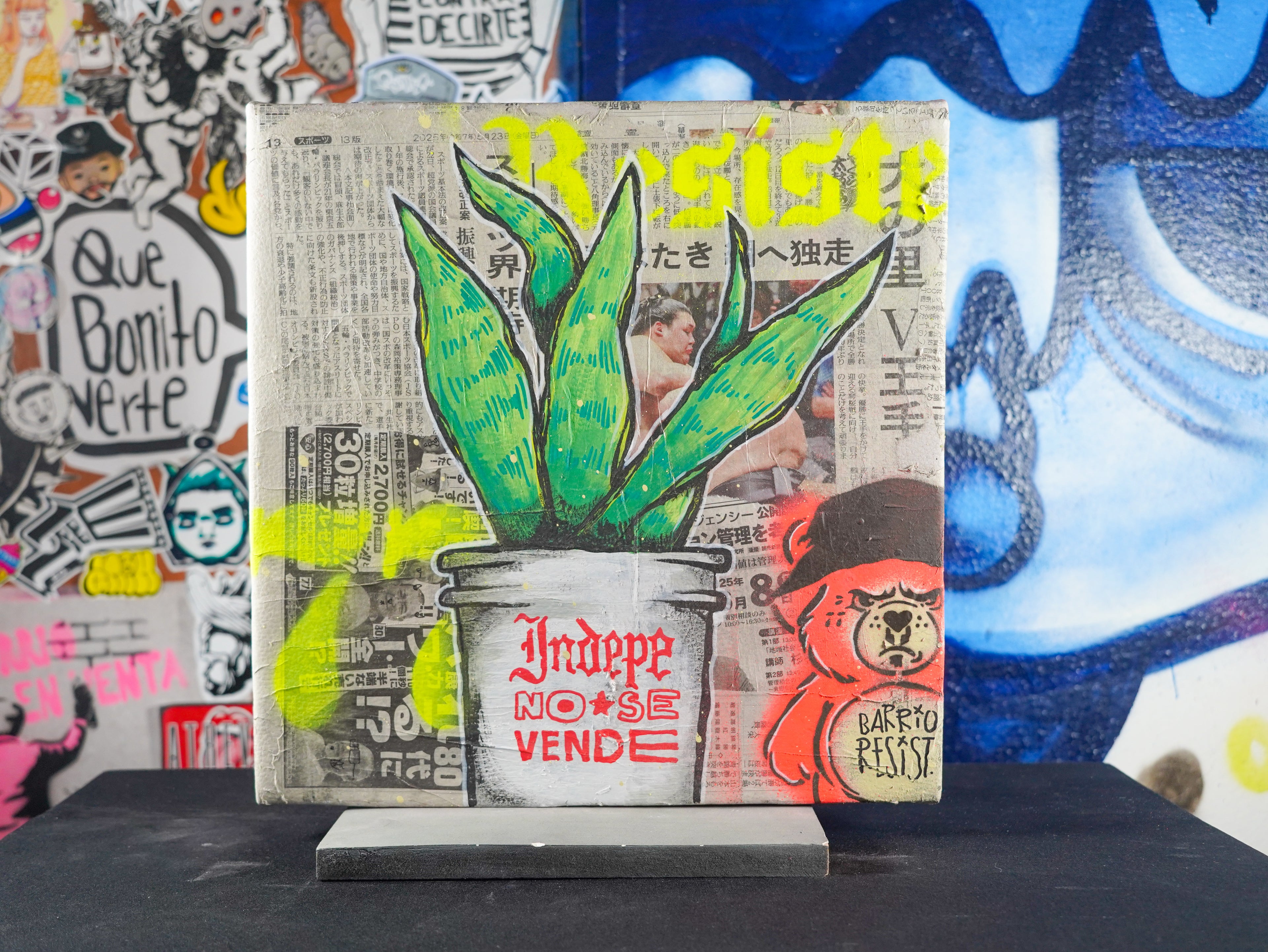 "Maceta Resis77e" - MX Original Street Art