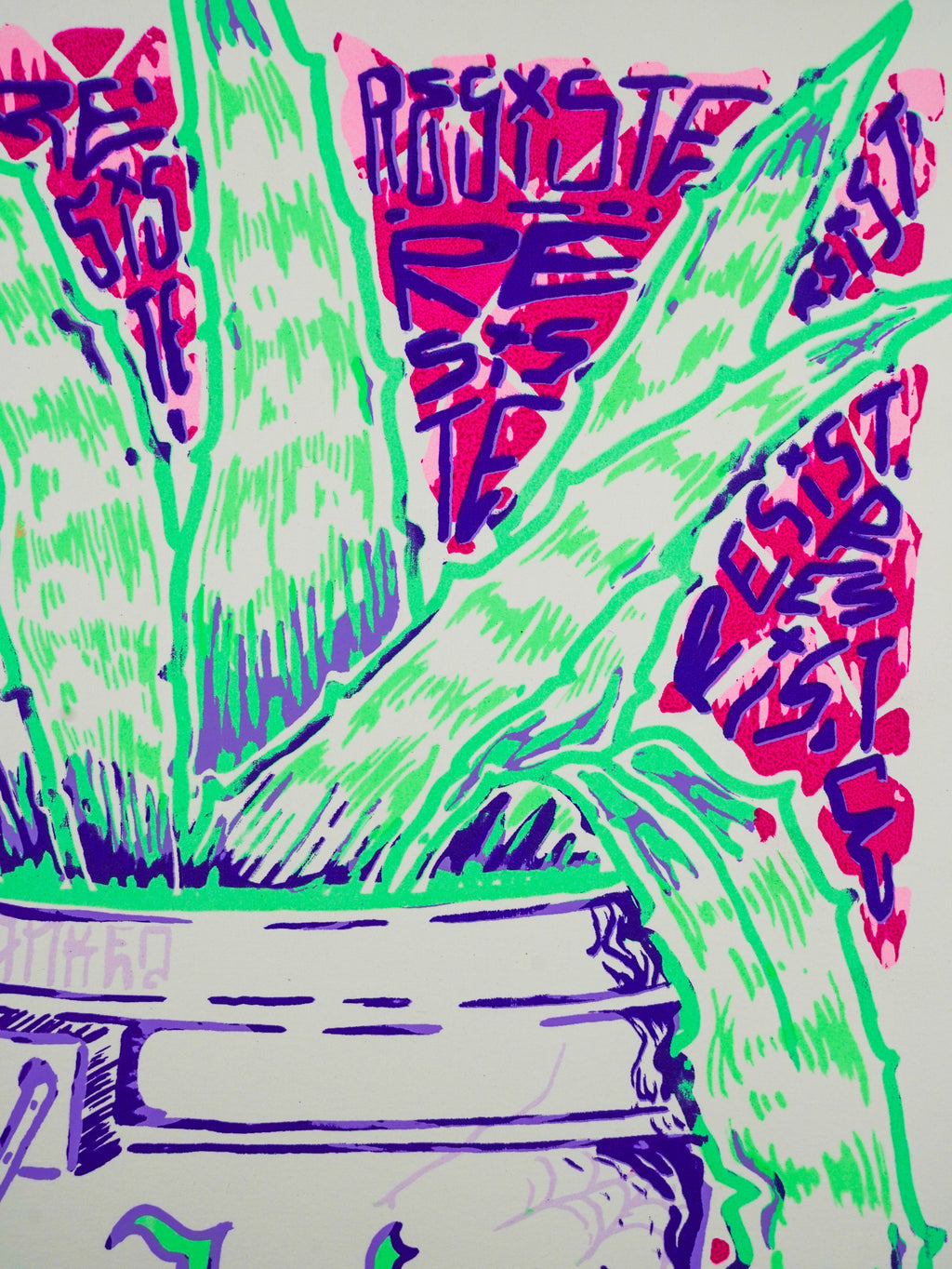 "Macetas de la Indepe" - MX Original Screen print (1/12)