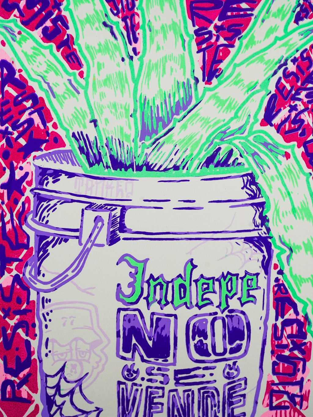 "Macetas de la Indepe" - MX Original Screen print (1/12)