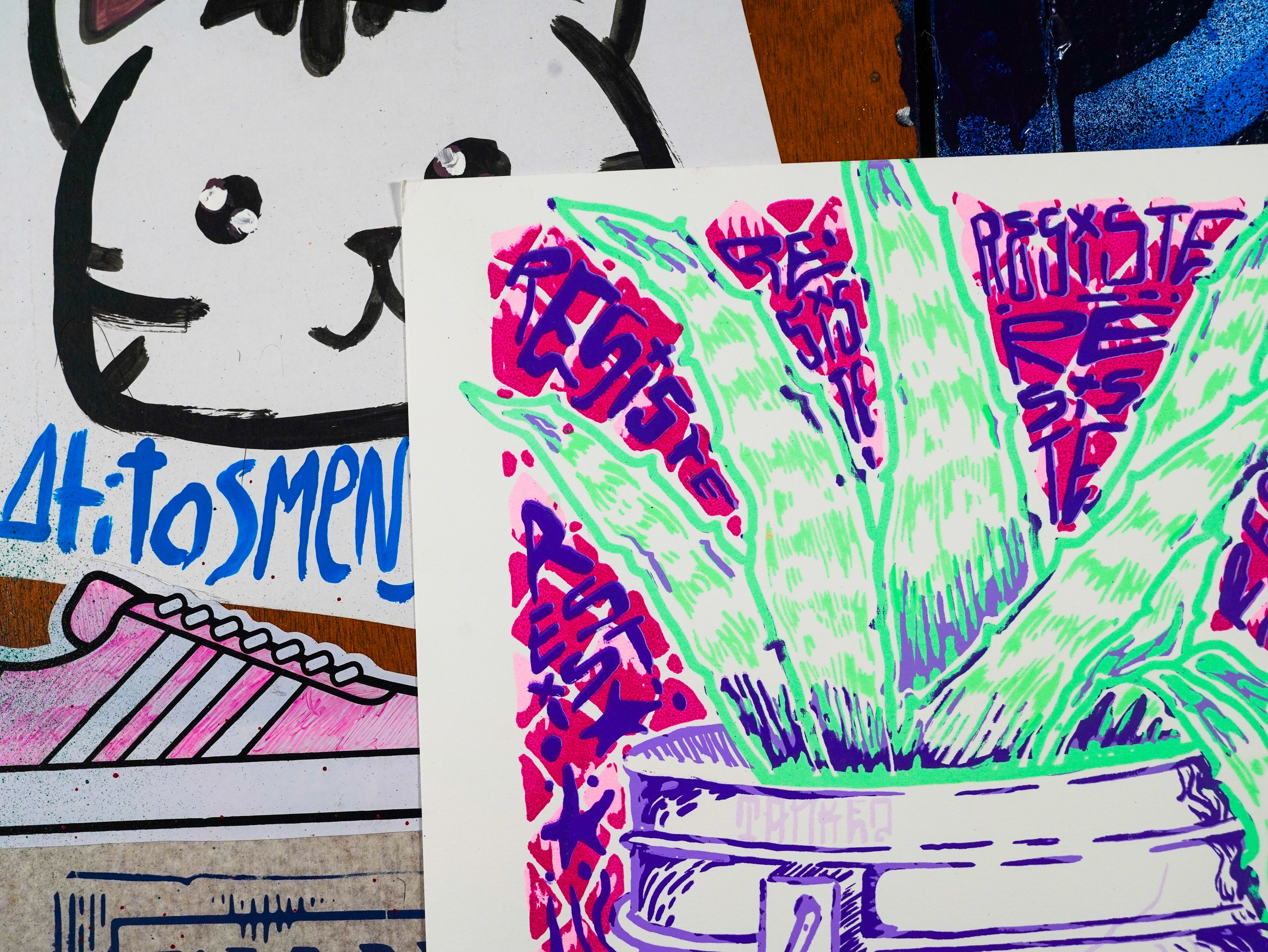 "Macetas de la Indepe" - MX Original Screen print (1/12)