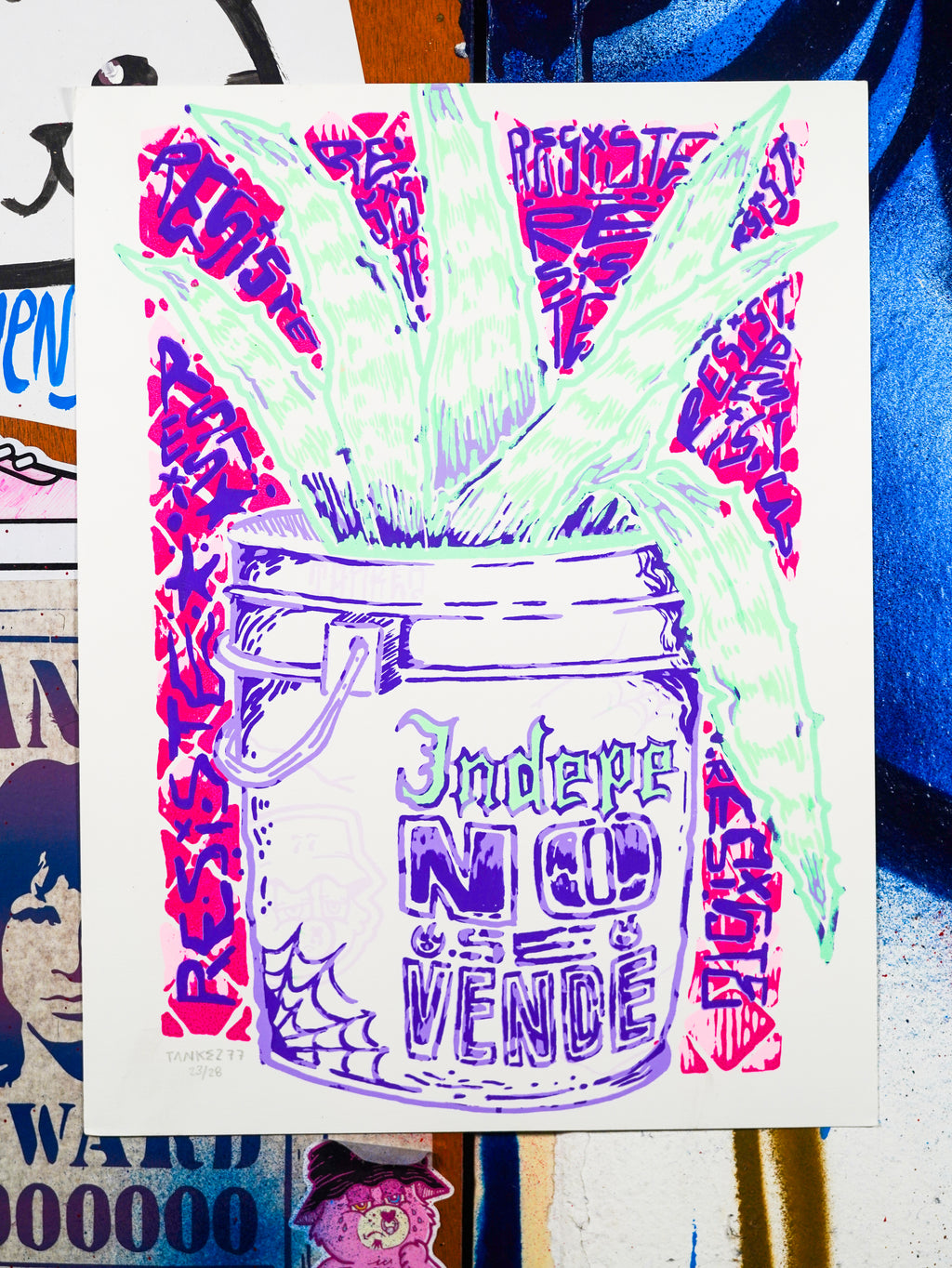 "Macetas de la Indepe" - MX Original Screen print (1/12)