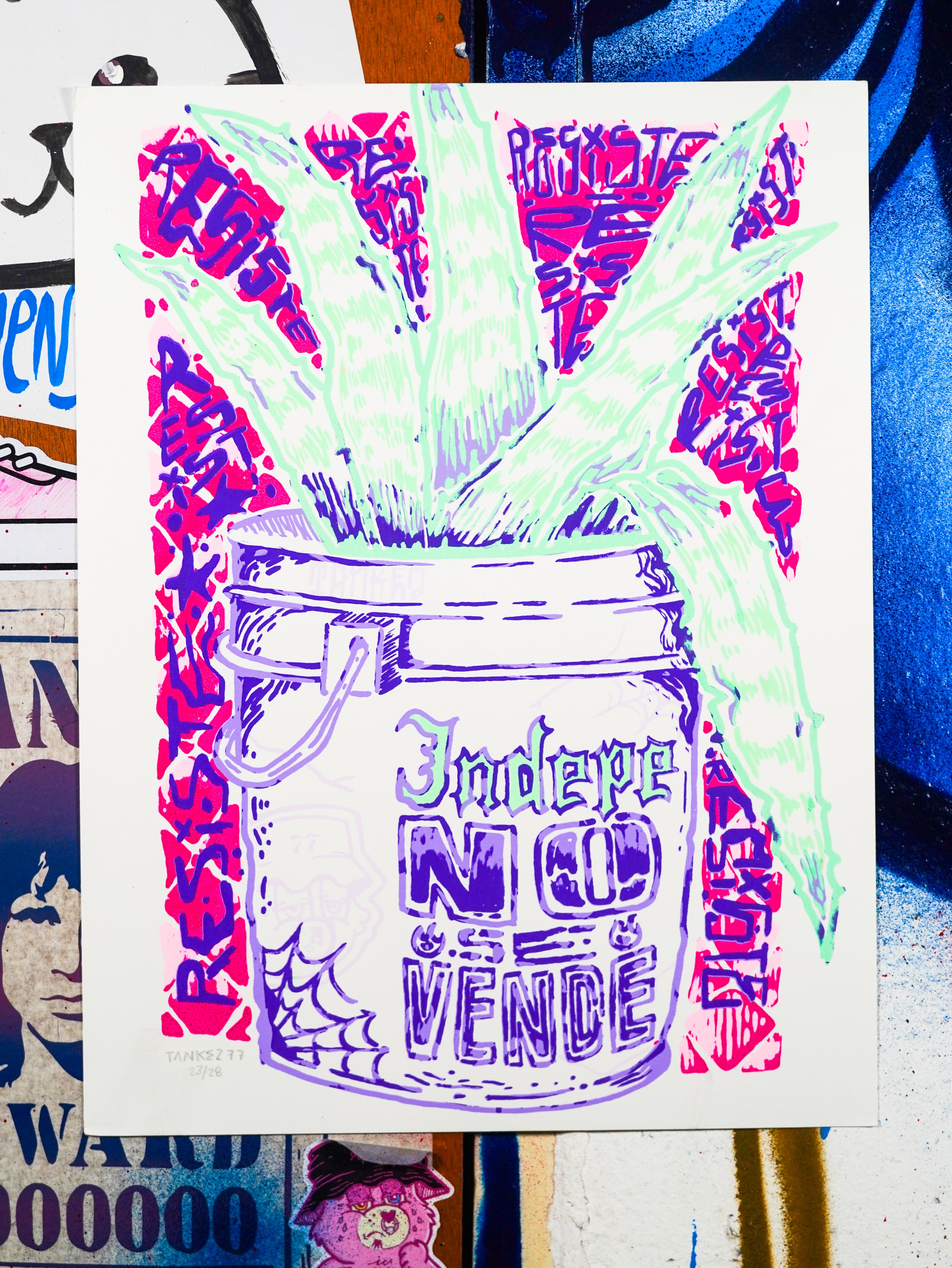 "Macetas de la Indepe" - MX Original Screen print (1/12)