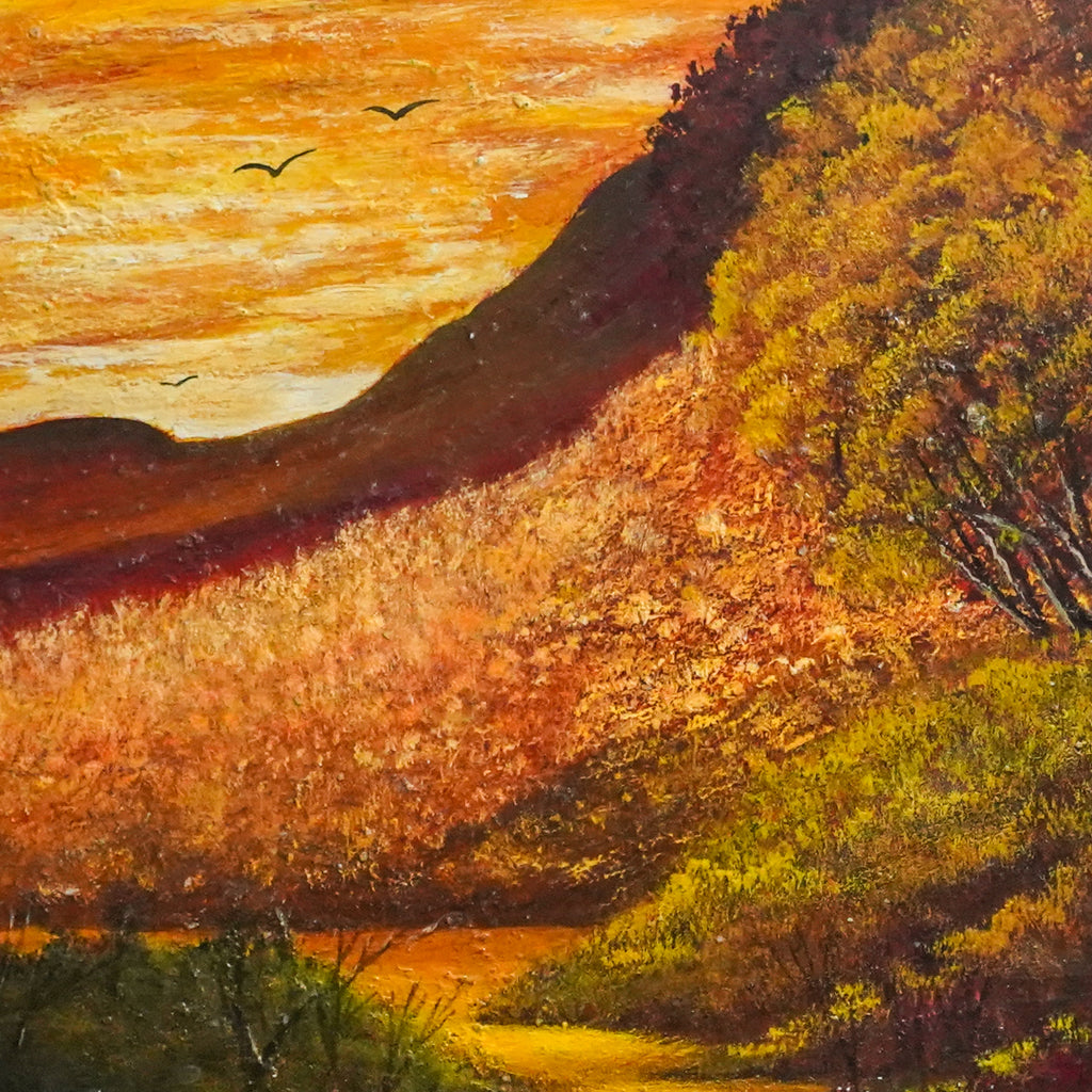 "Ladera al atardecer" - MX Original Painting