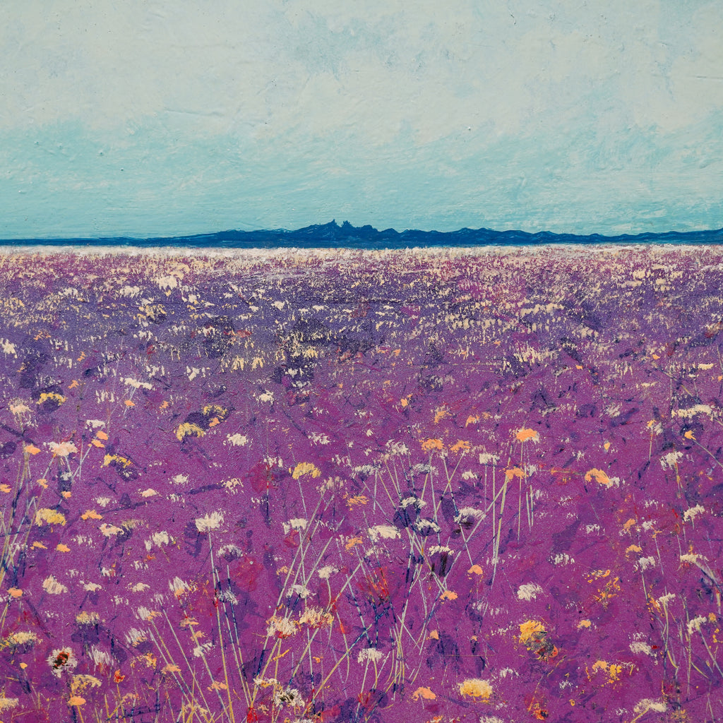 "Flores y allá en el Cerro de la Silla" - MX Original Painting