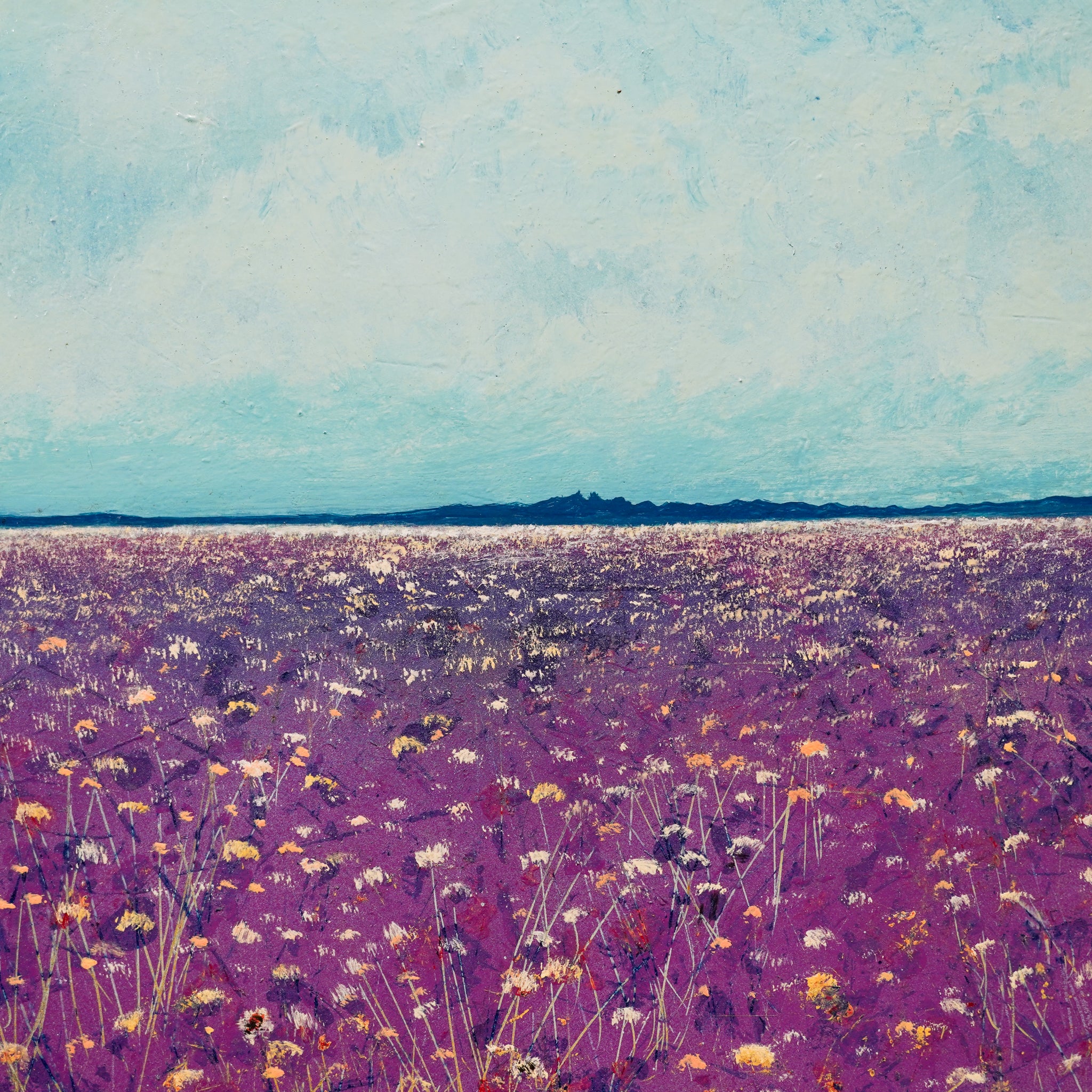 "Flores y allá en el Cerro de la Silla" - MX Original Painting