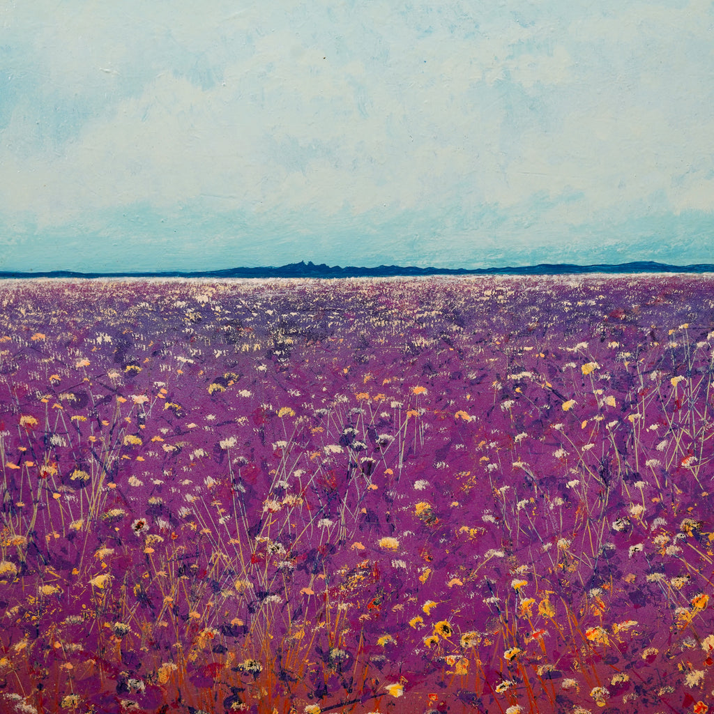 "Flores y allá en el Cerro de la Silla" - MX Original Painting