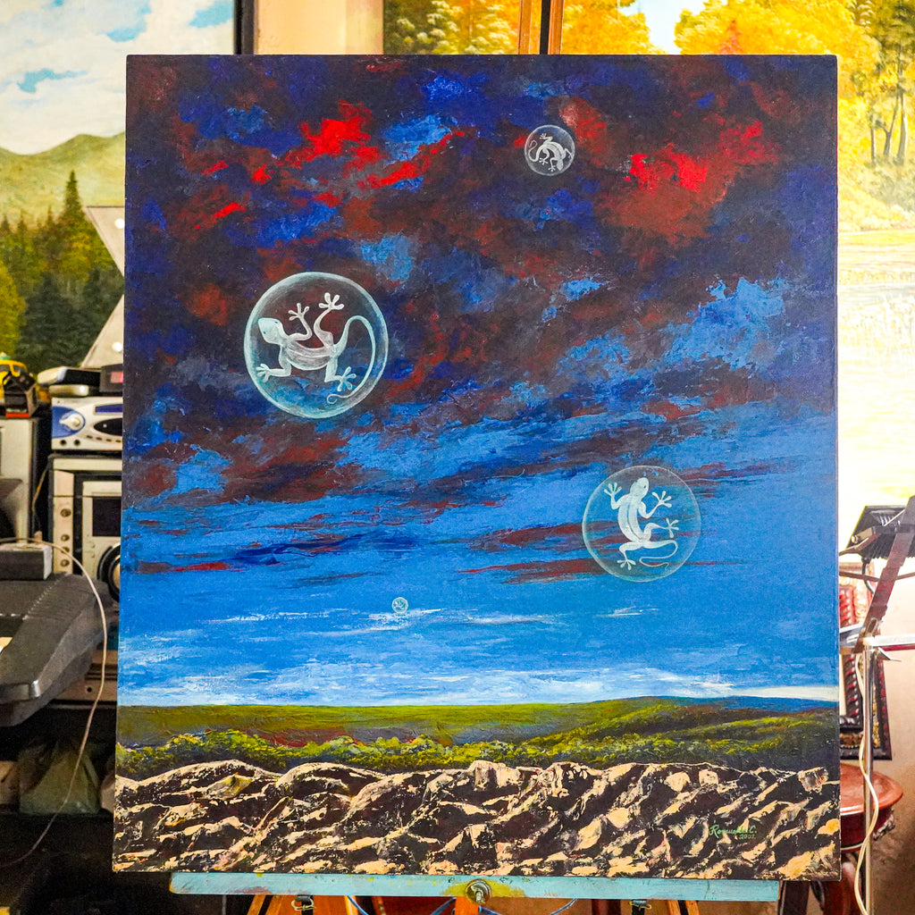 "Allá al atardecer" - MX Original Painting