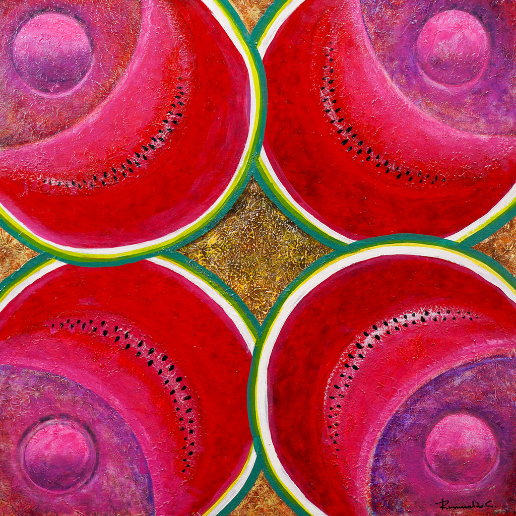 "Cuatro sandías" - MX Original Painting