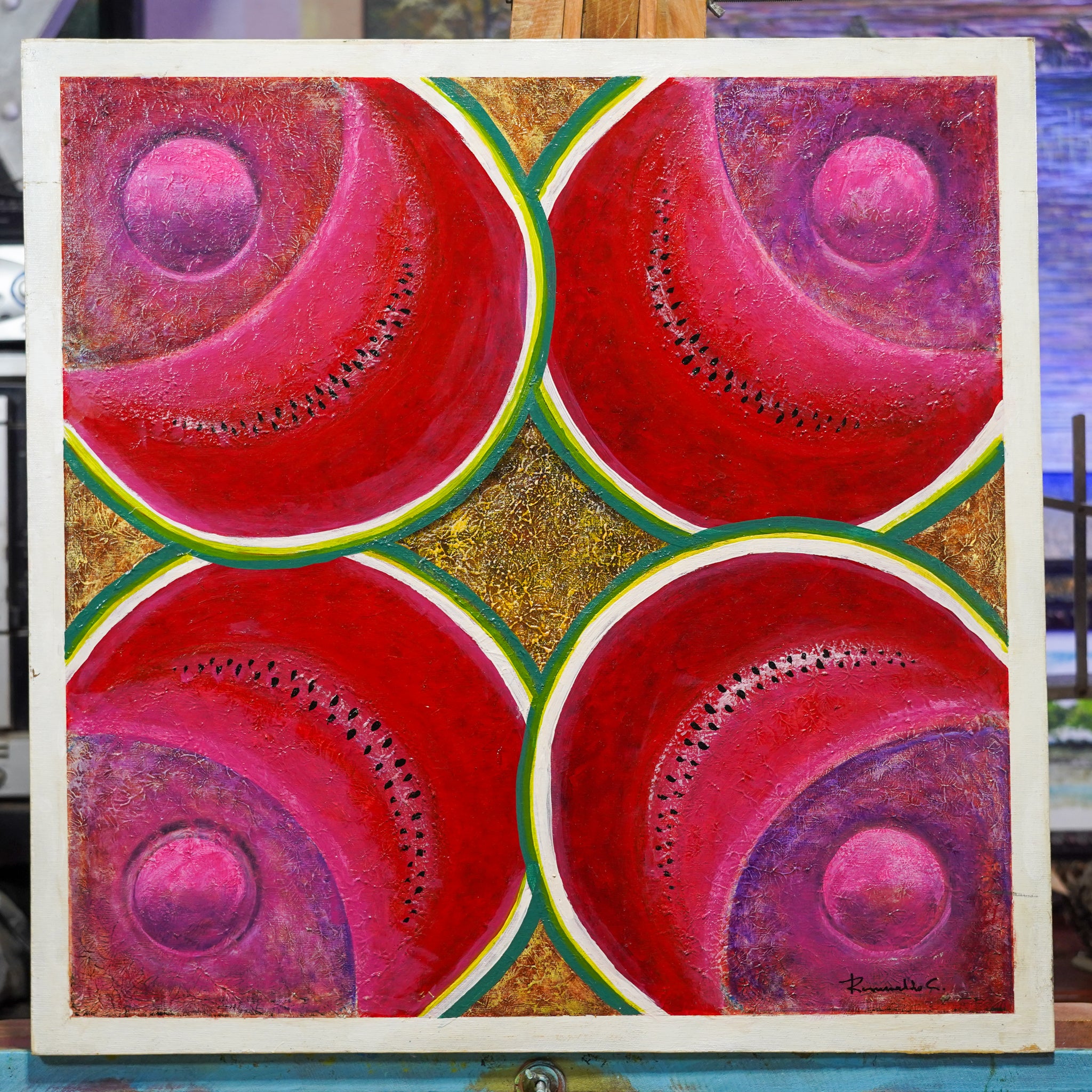 "Cuatro sandías" - MX Original Painting