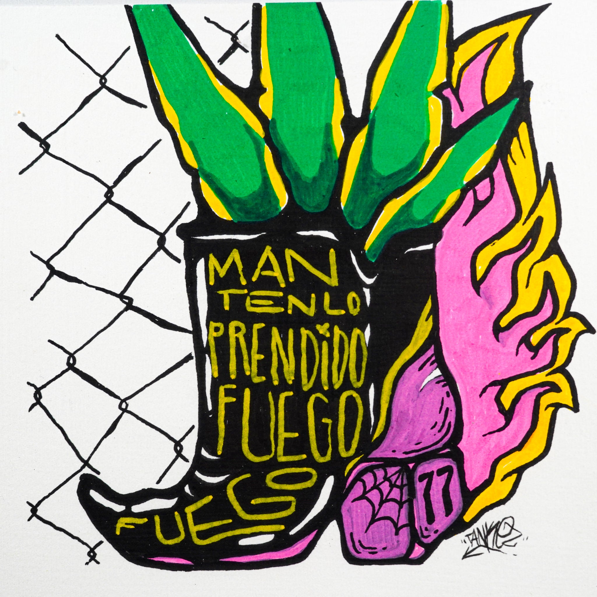 "Fuego" | MX Original Painting