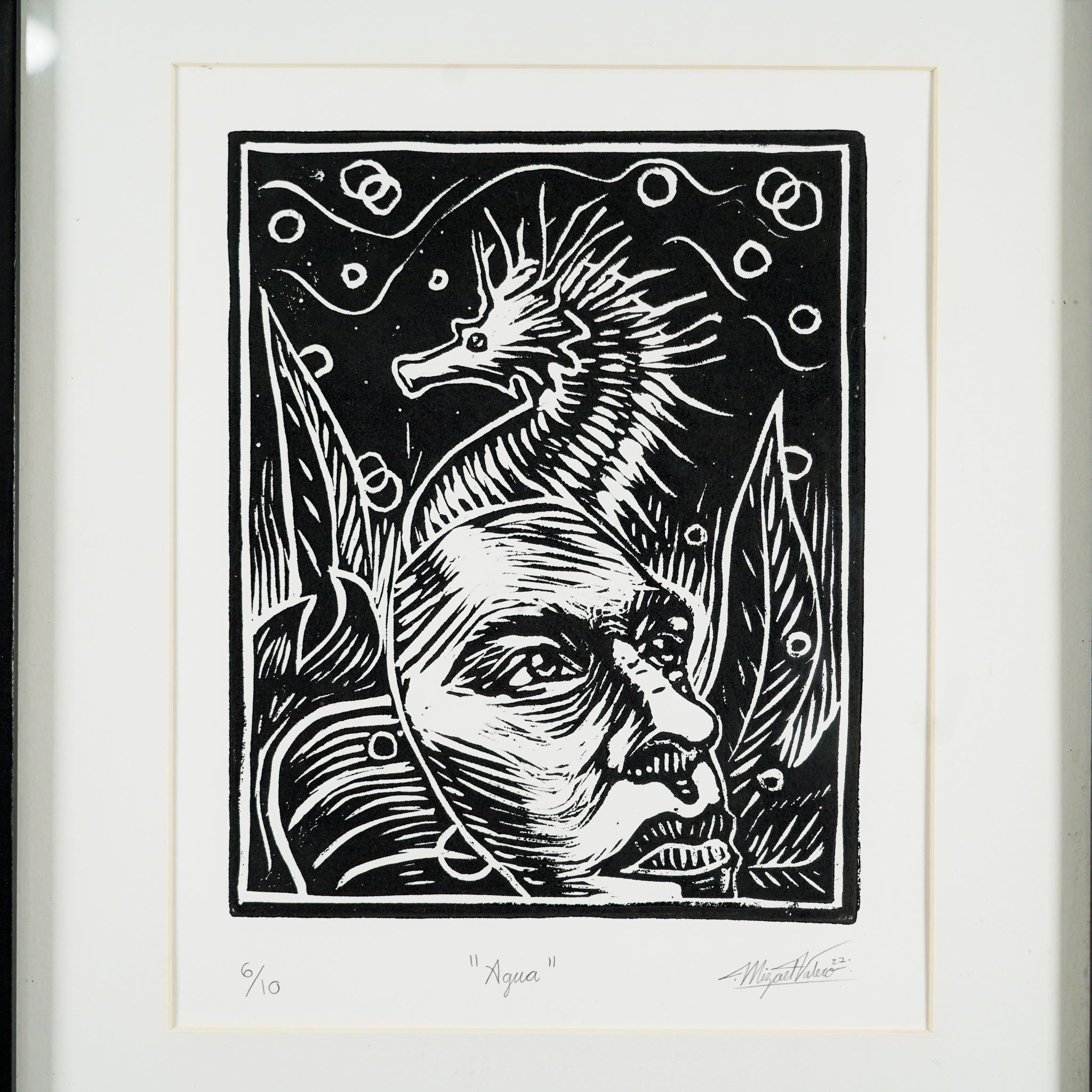 "Agua" - MX Original Linocut Print