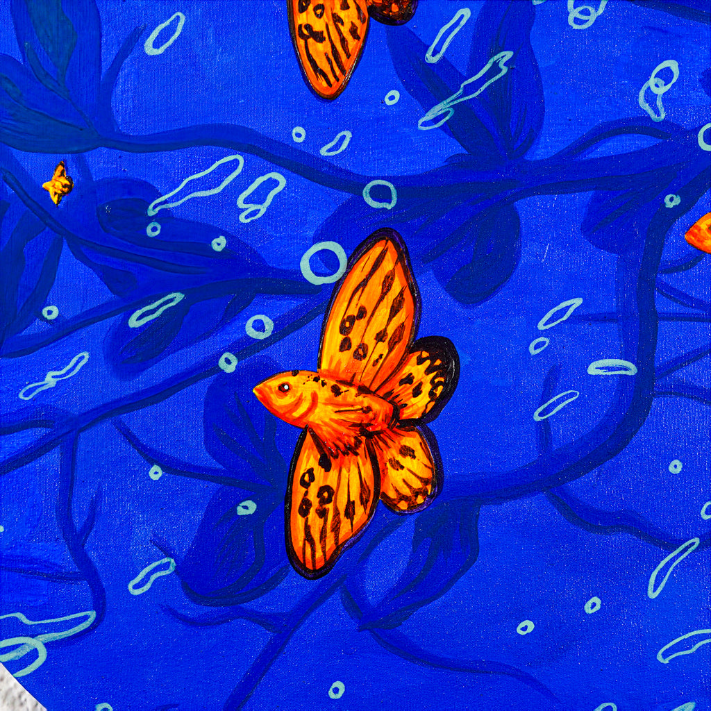 "Raíces de oscuridad, alas de luz" - MX Original Painting