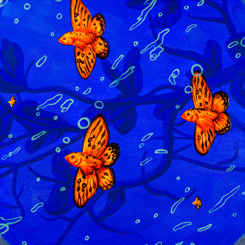 "Raíces de oscuridad, alas de luz" - MX Original Painting