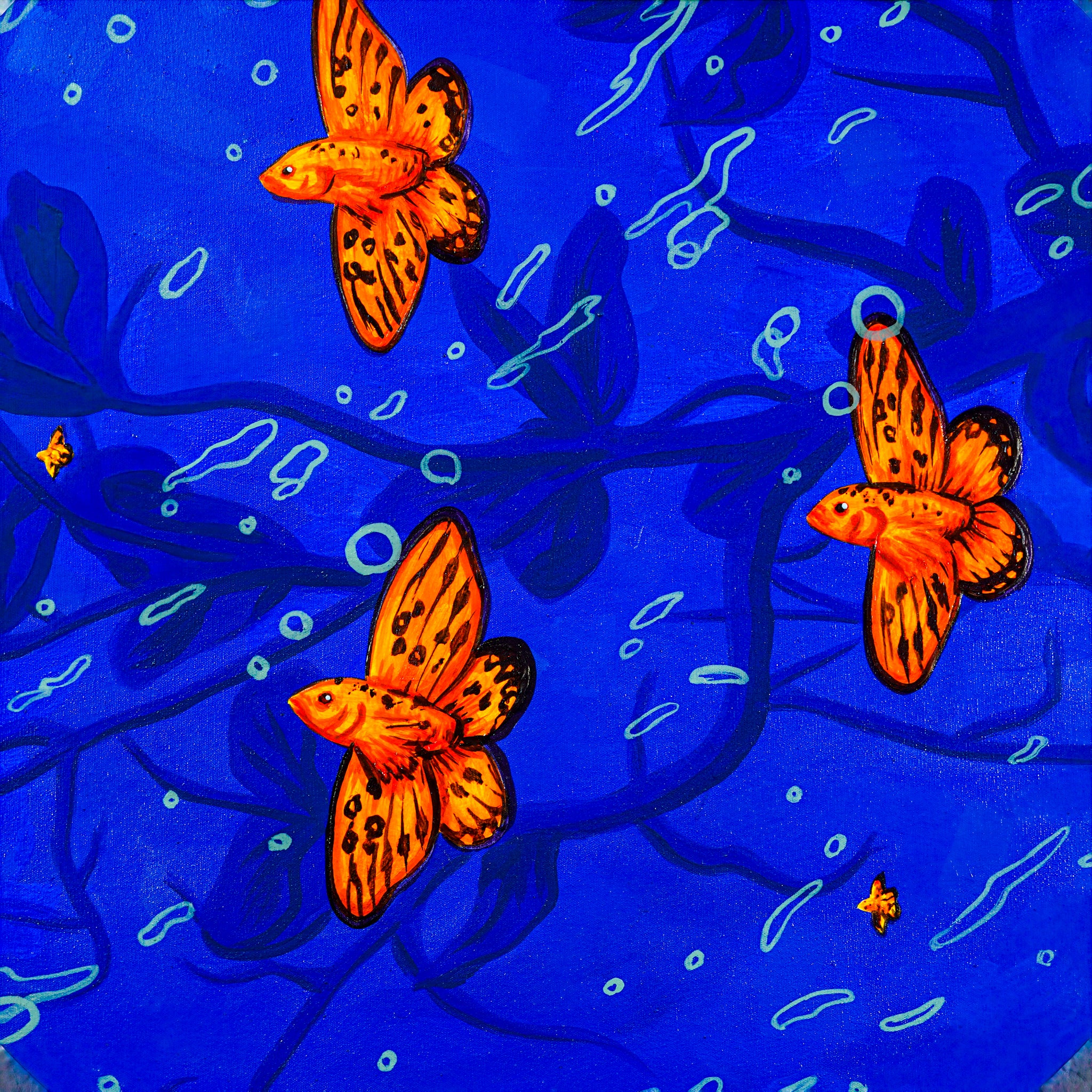 "Raíces de oscuridad, alas de luz" - MX Original Painting
