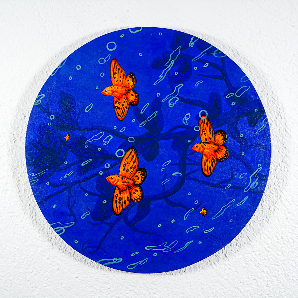 "Raíces de oscuridad, alas de luz" - MX Original Painting