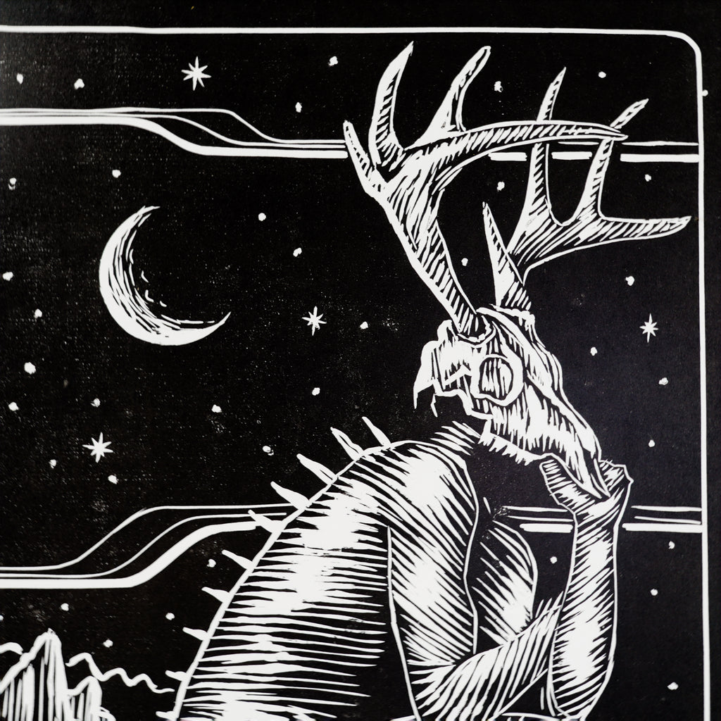 "Huasteca" - MX Original Linocut print