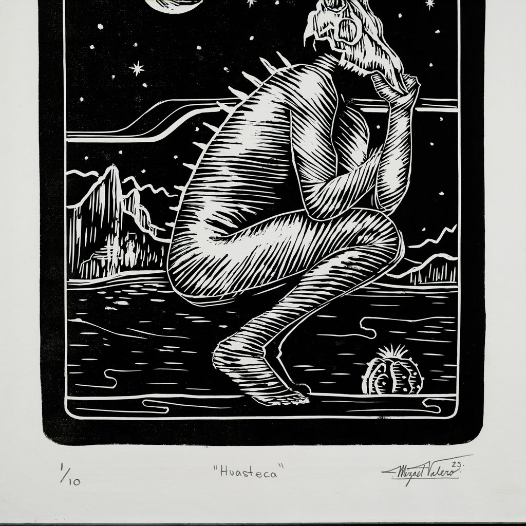 "Huasteca" - MX Original Linocut print