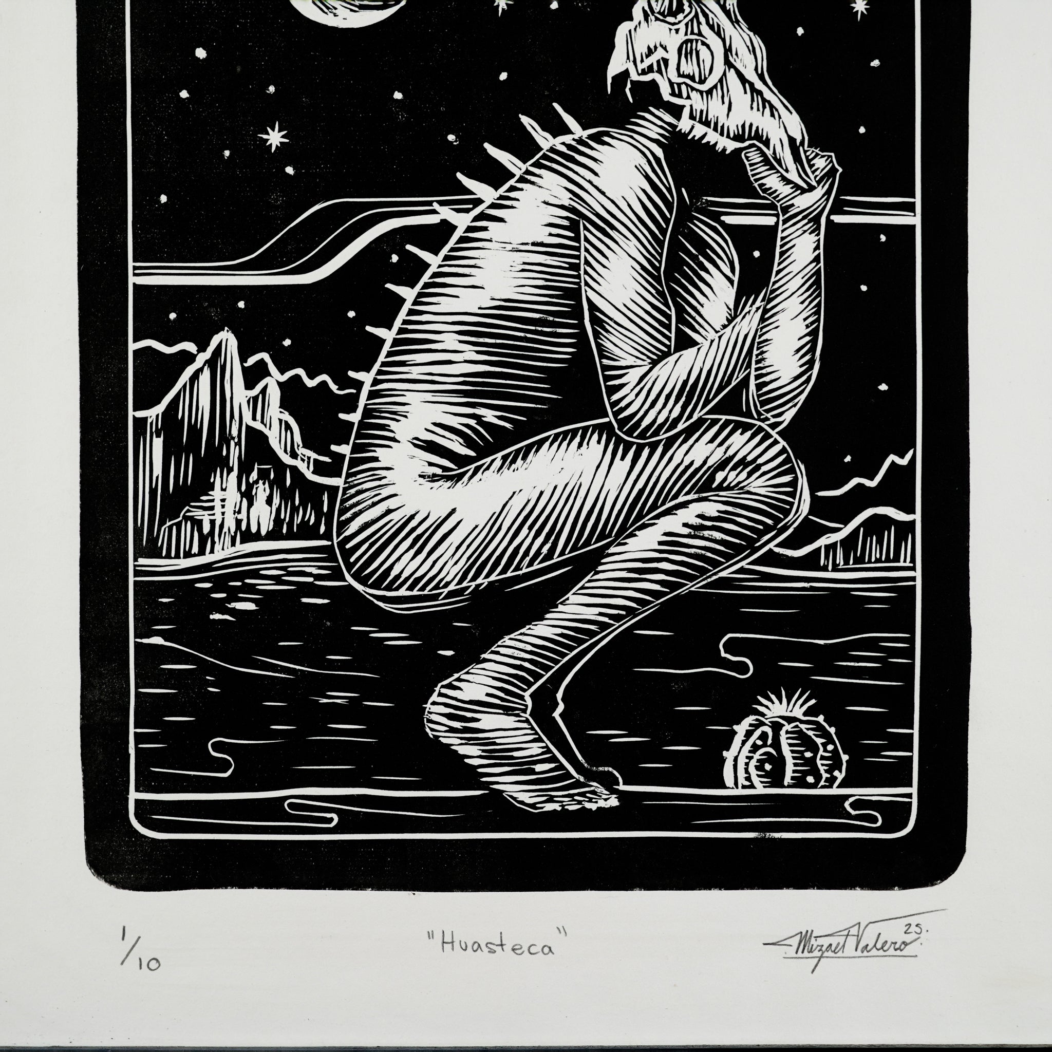 "Huasteca" - MX Original Linocut print
