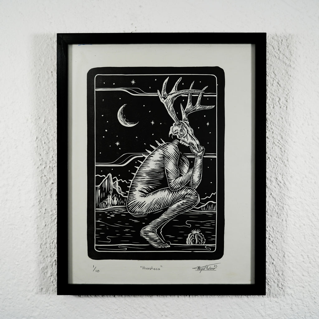 "Huasteca" - MX Original Linocut print