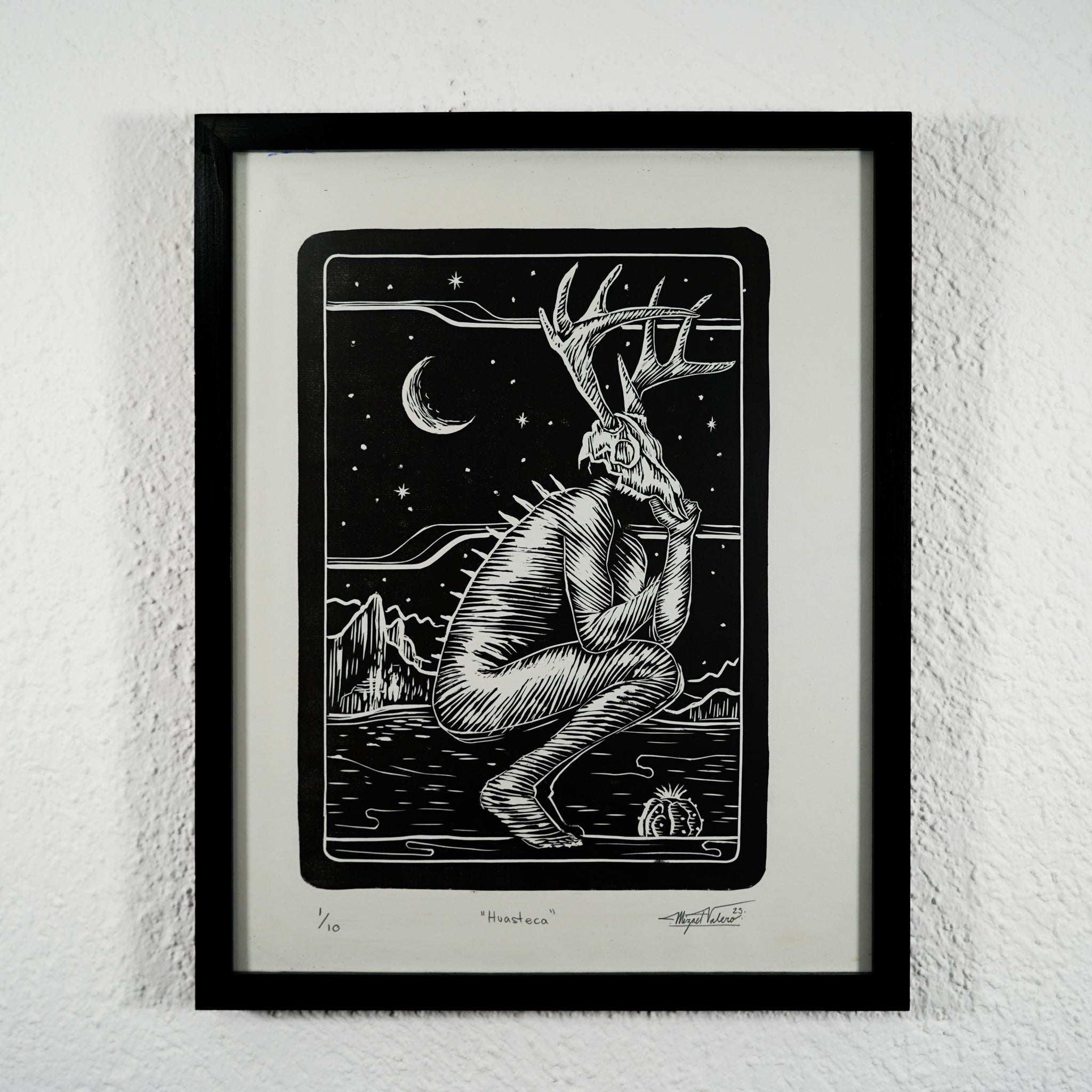 "Huasteca" - MX Original Linocut print