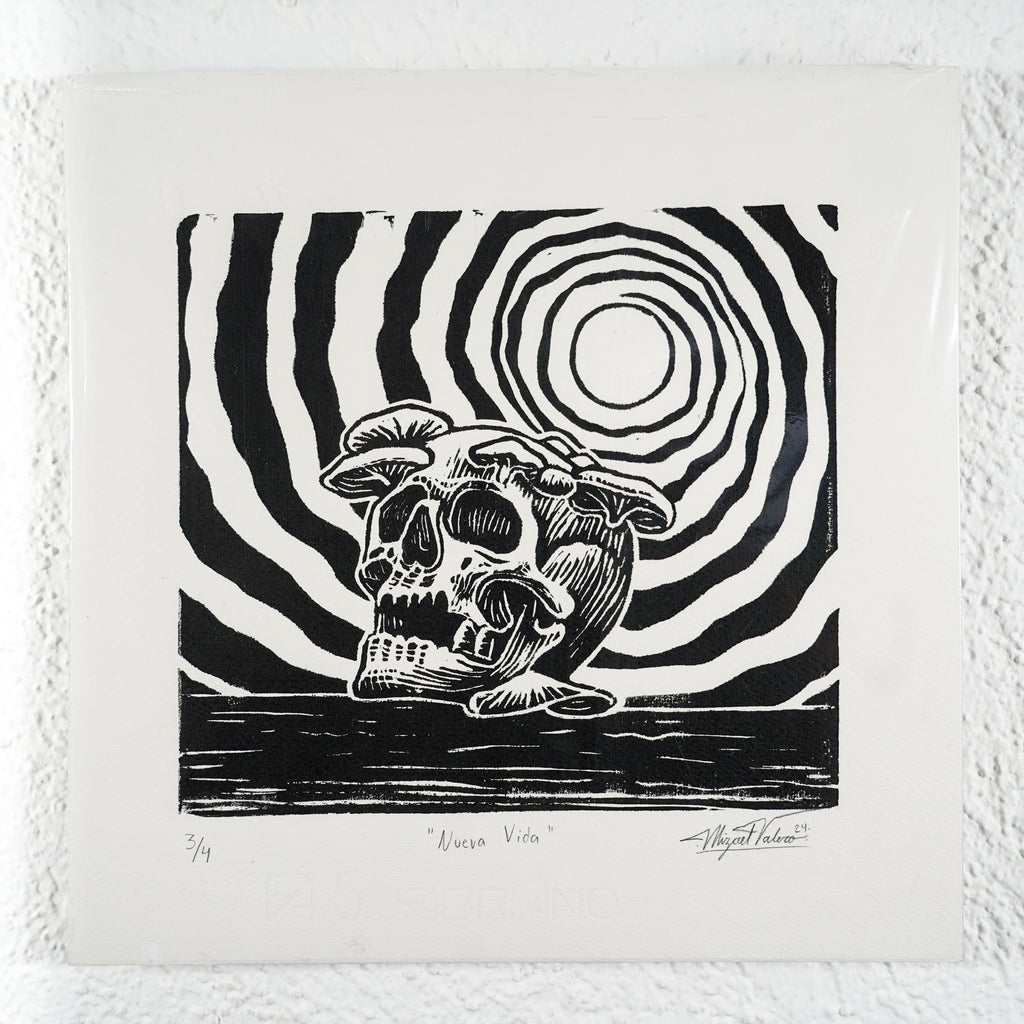 "Nueva vida" - MX Original Linocut print