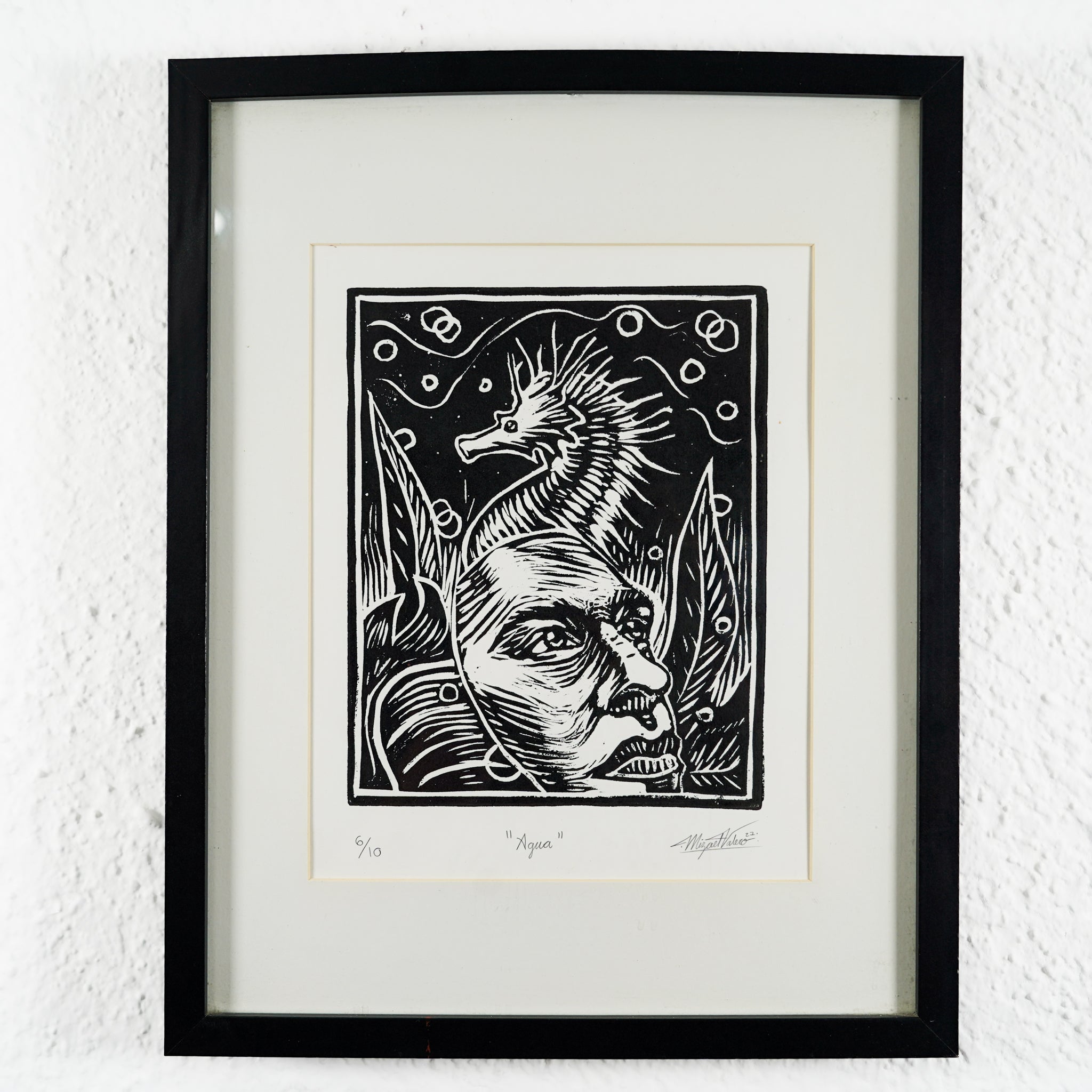 "Agua" - MX Original Linocut Print
