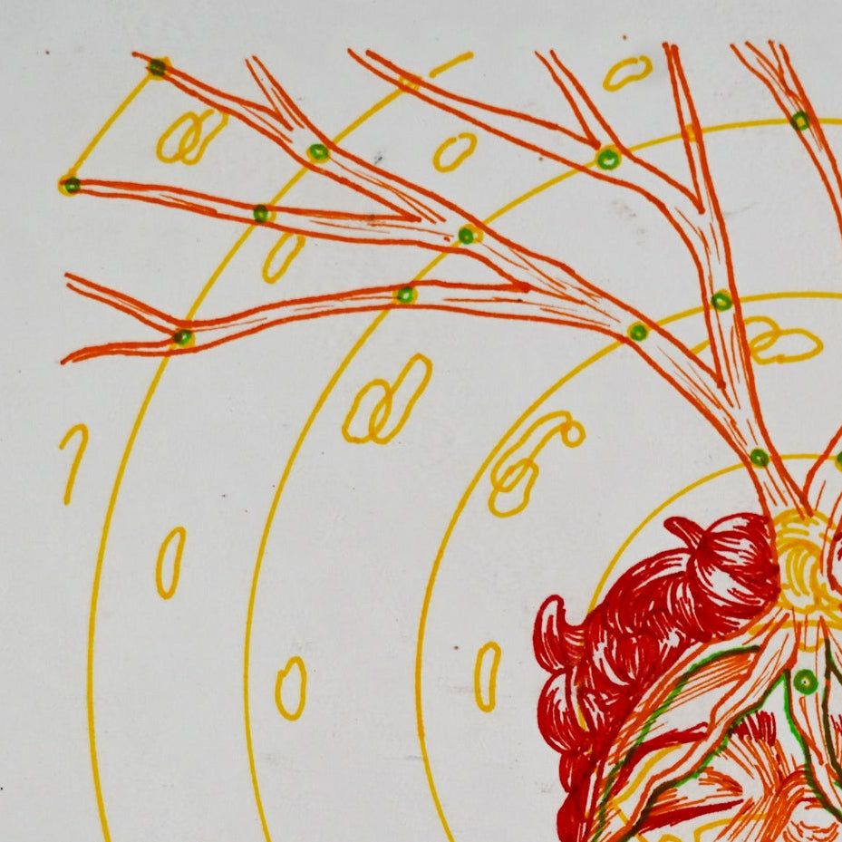"Autorretrato" - MX Original Ink Drawing