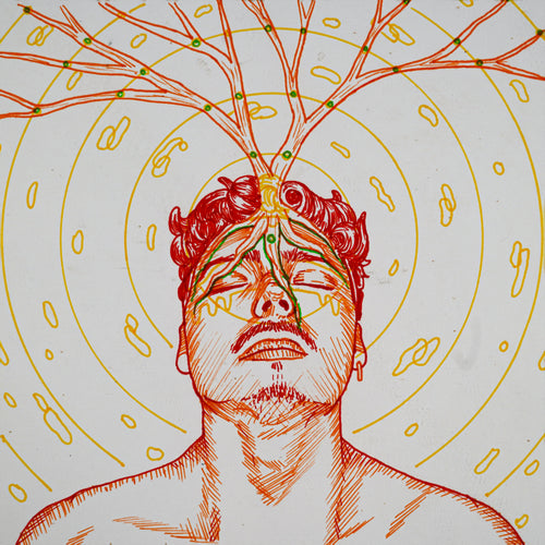 "Autorretrato" - MX Original Ink Drawing