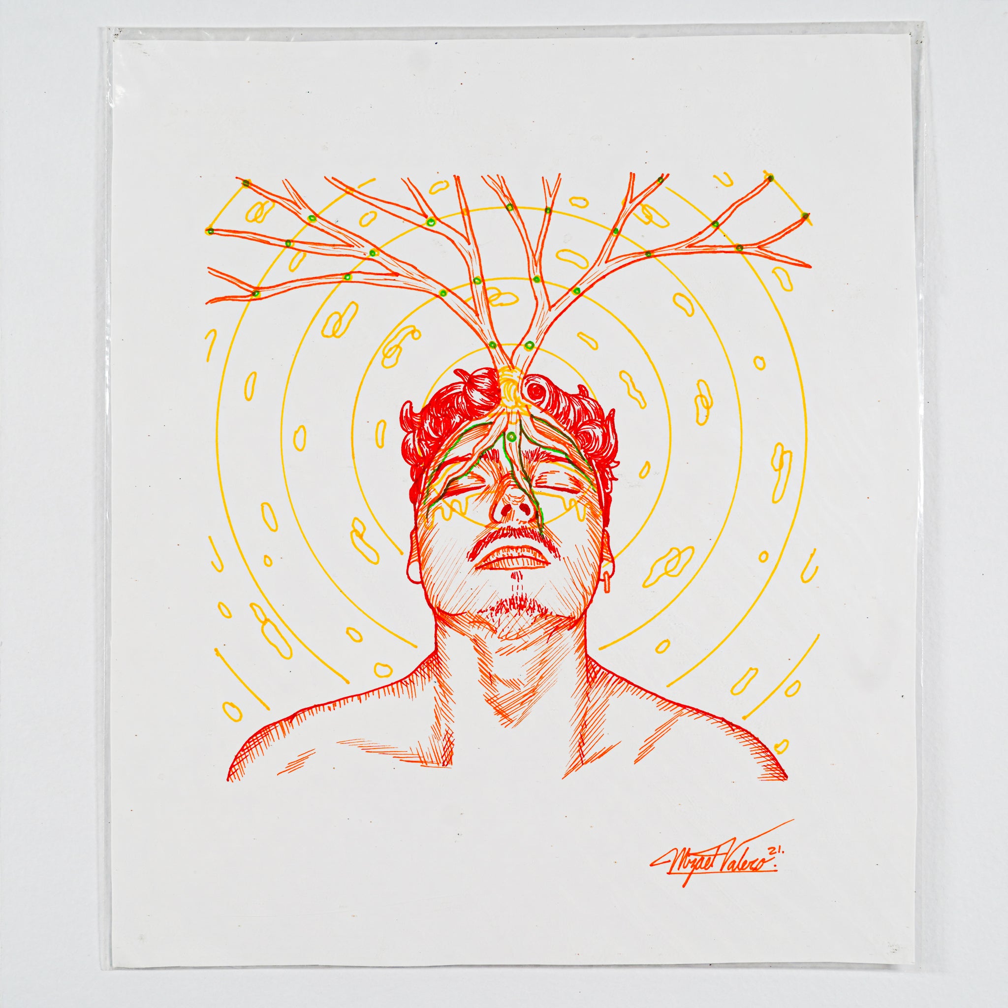 "Autorretrato" - MX Original Ink Drawing
